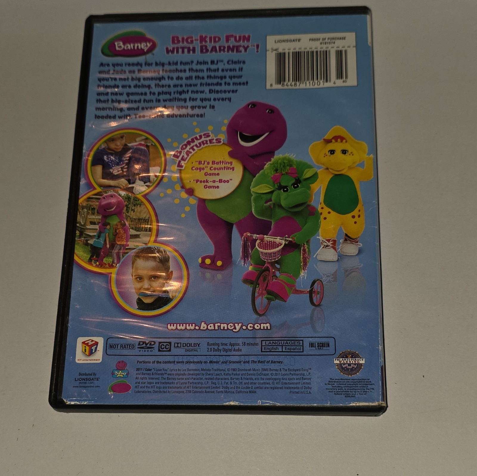 Lionsgate Barney: I Can Do It! DVD Full Screen NR Children’s & Family 58min