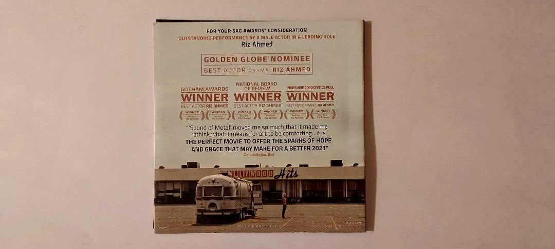 SOUND OF METAL Amazon FYC SAG Awards Promo DVD Movie SCREENER Riz Ahmed 2020