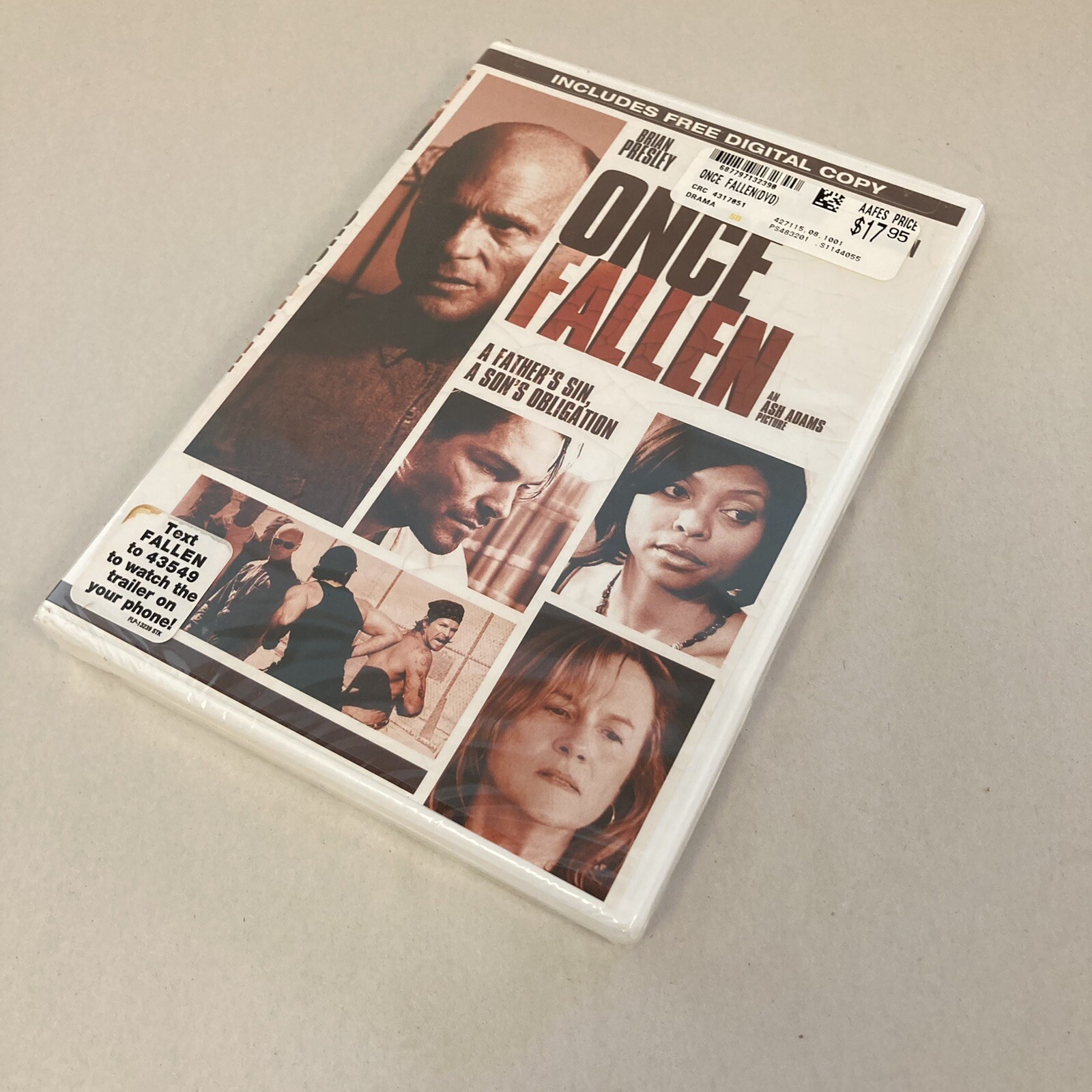 Once Fallen (DVD, 2010) New- Brian Presley, Ed Harris, Taraji P. Henson