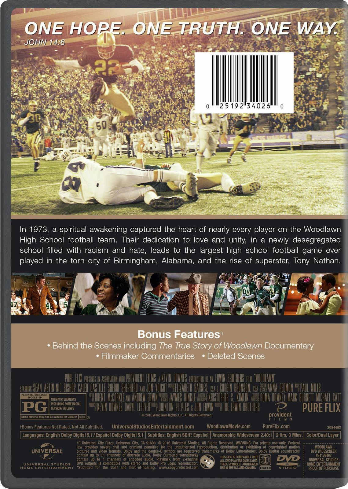 Woodlawn DVD Sean Astin NEW