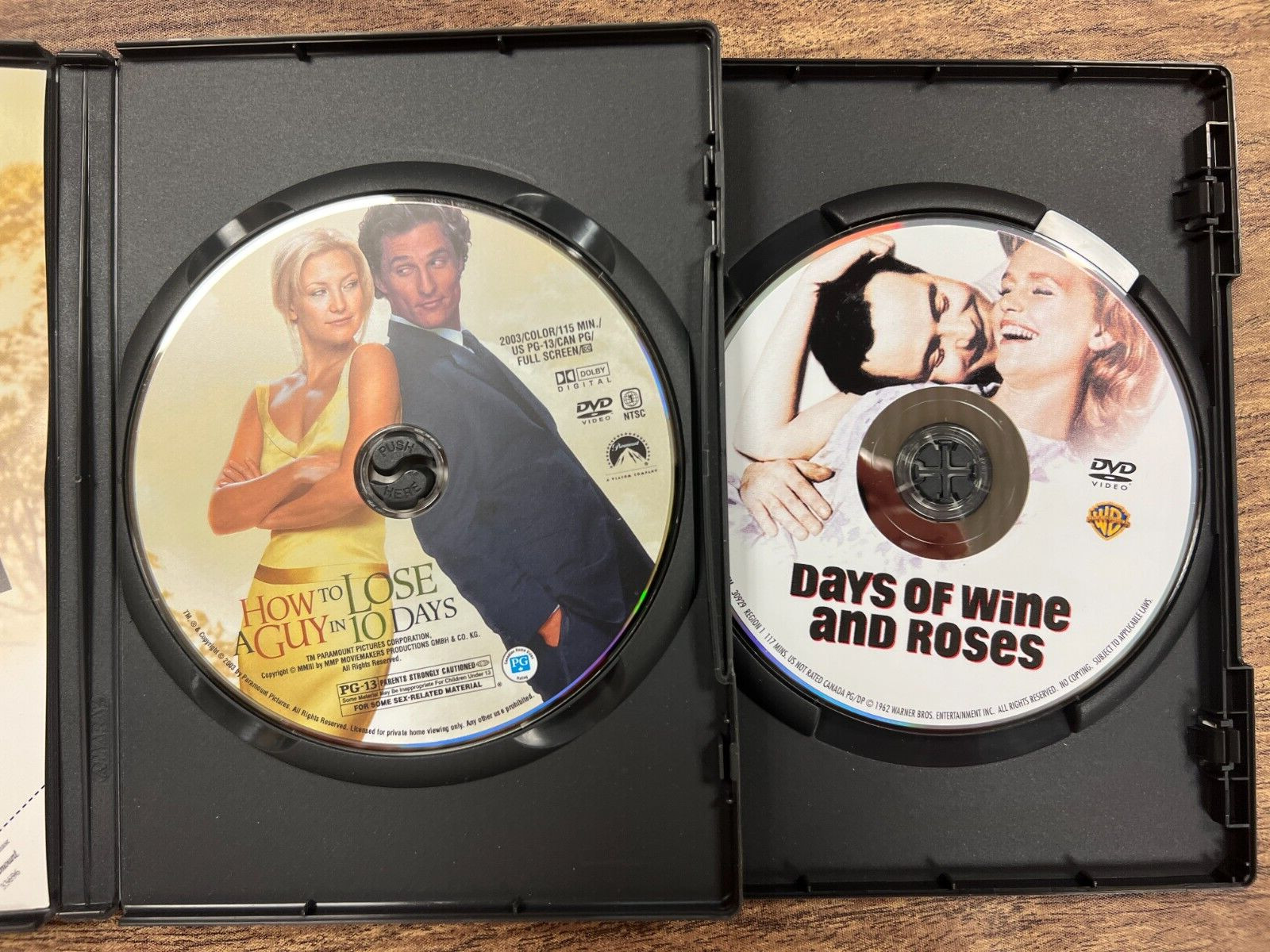 14 Romantic Comedy Movies -Various Titles and Actors – dated 2001-2010