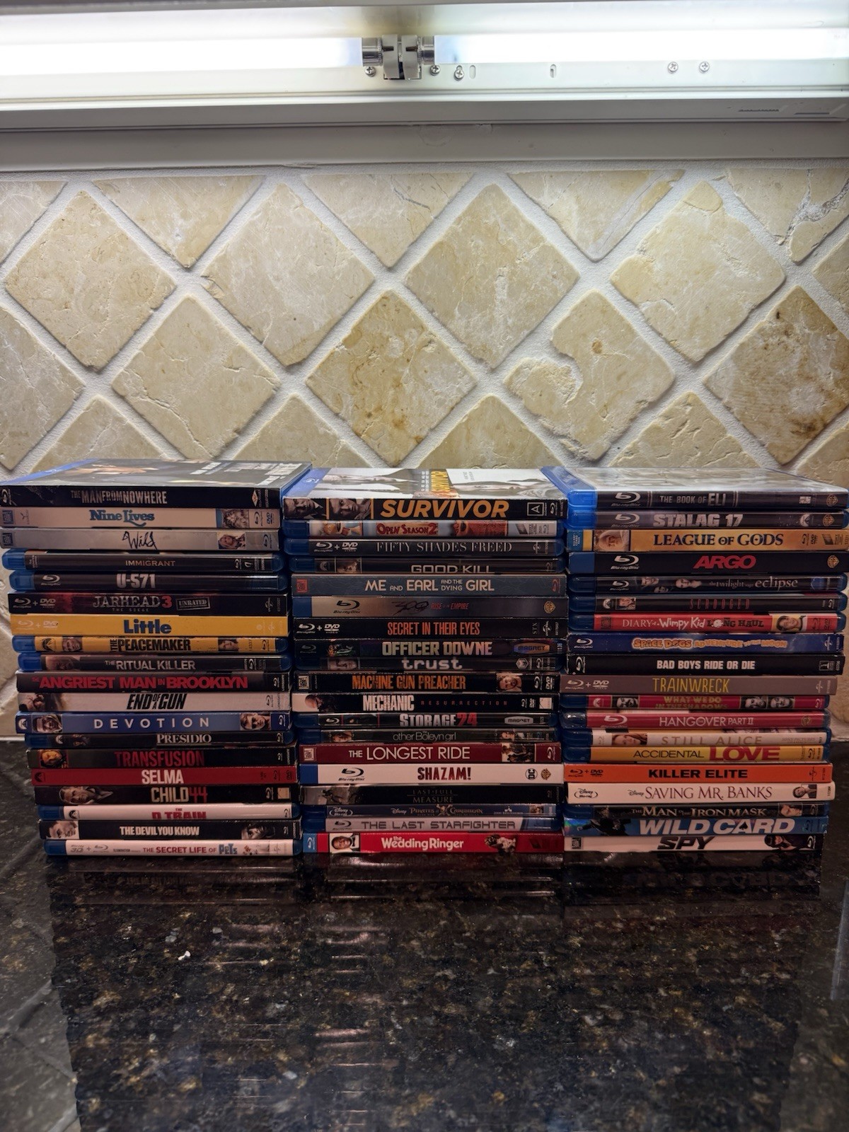 Blu Ray Lot of 57 Mixed Genres Good Condition