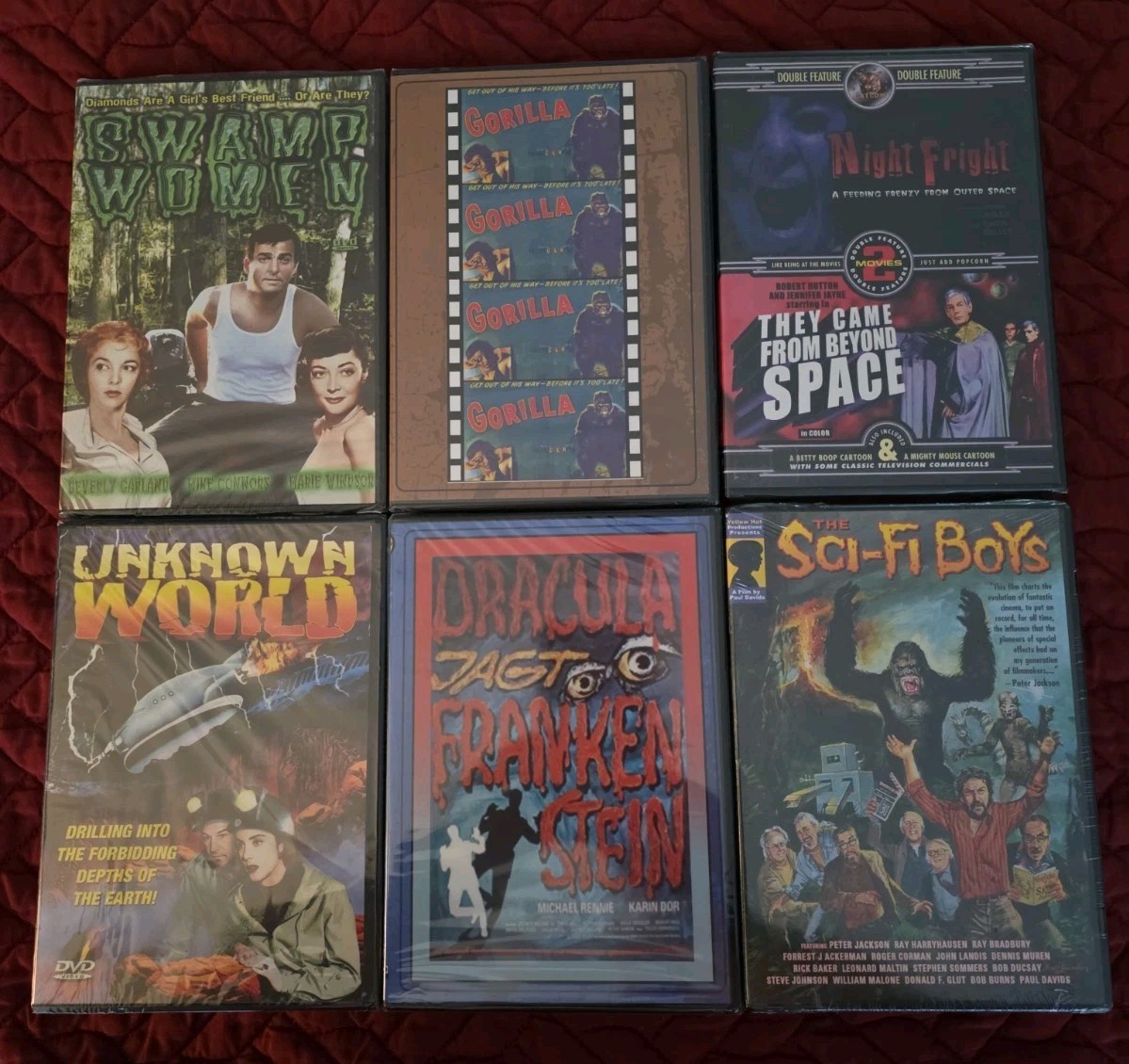 6 Sealed Vintage Sci-Fi Horror DVD Lot Swamp Women Assignment Terror Gorilla