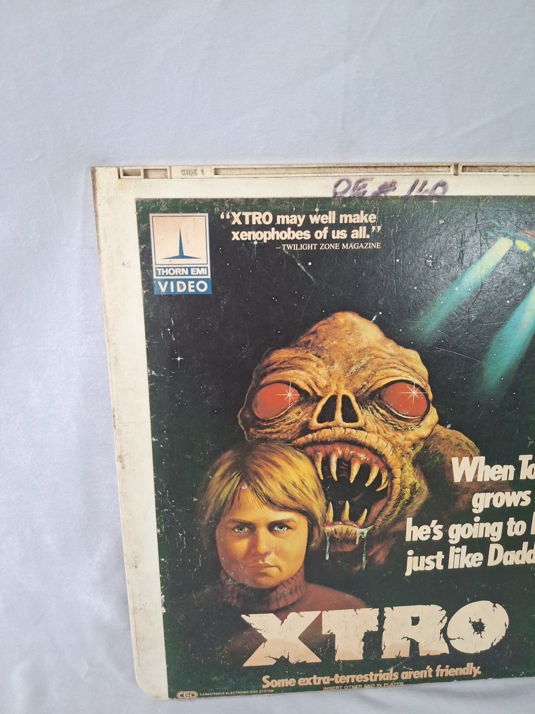 XTRO (RCA CED VideoDisc 1982) ** CULT CLASSIC HORROR Tested Working