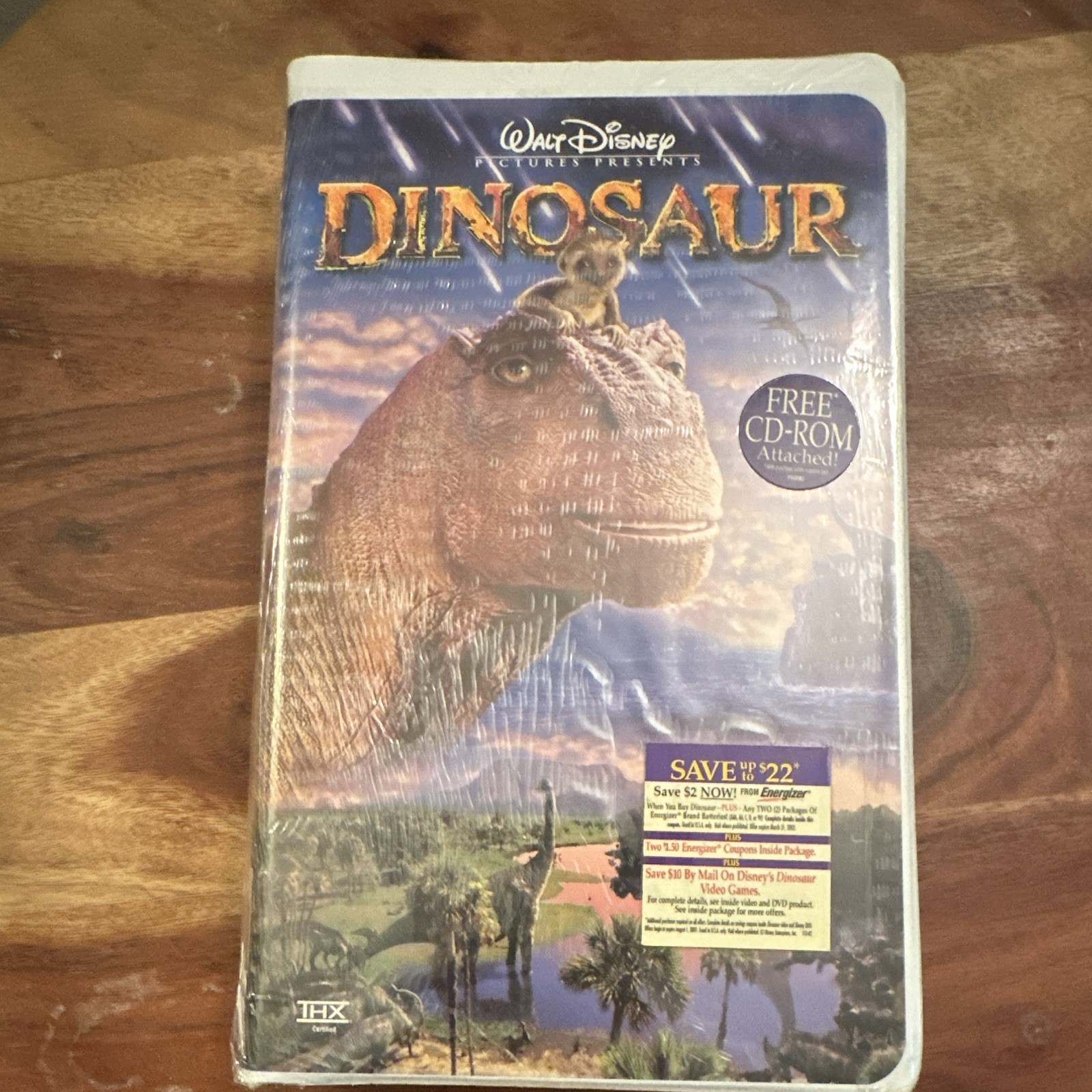 Walt Disney Pictures Dinosaur VHS 2000 Full Screen NTSC PG THX