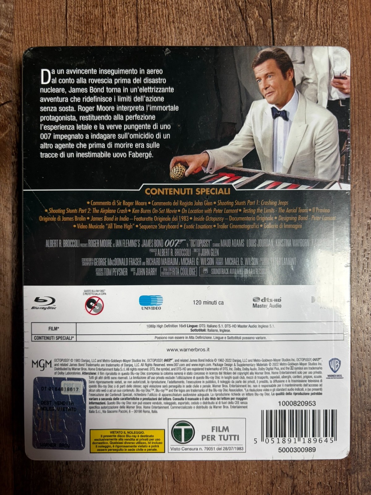 *DING* Octopussy [James Bond] w. Steelbook (Blu-ray, 1983, Import, Region Free)