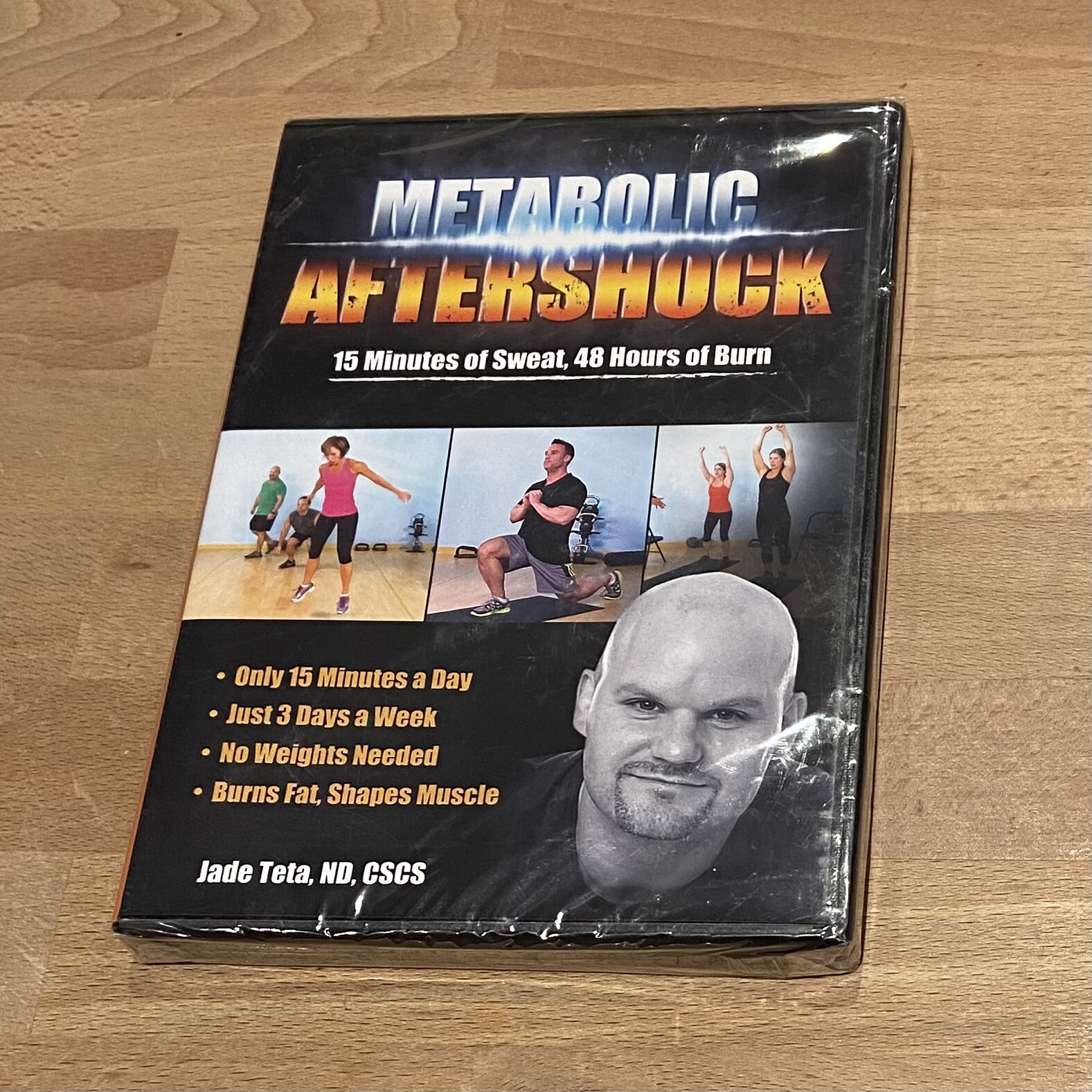 Metabolic Aftershock 15 Minutes of Sweat 48 Hours Burn 4 DVD Set Jade Teta New