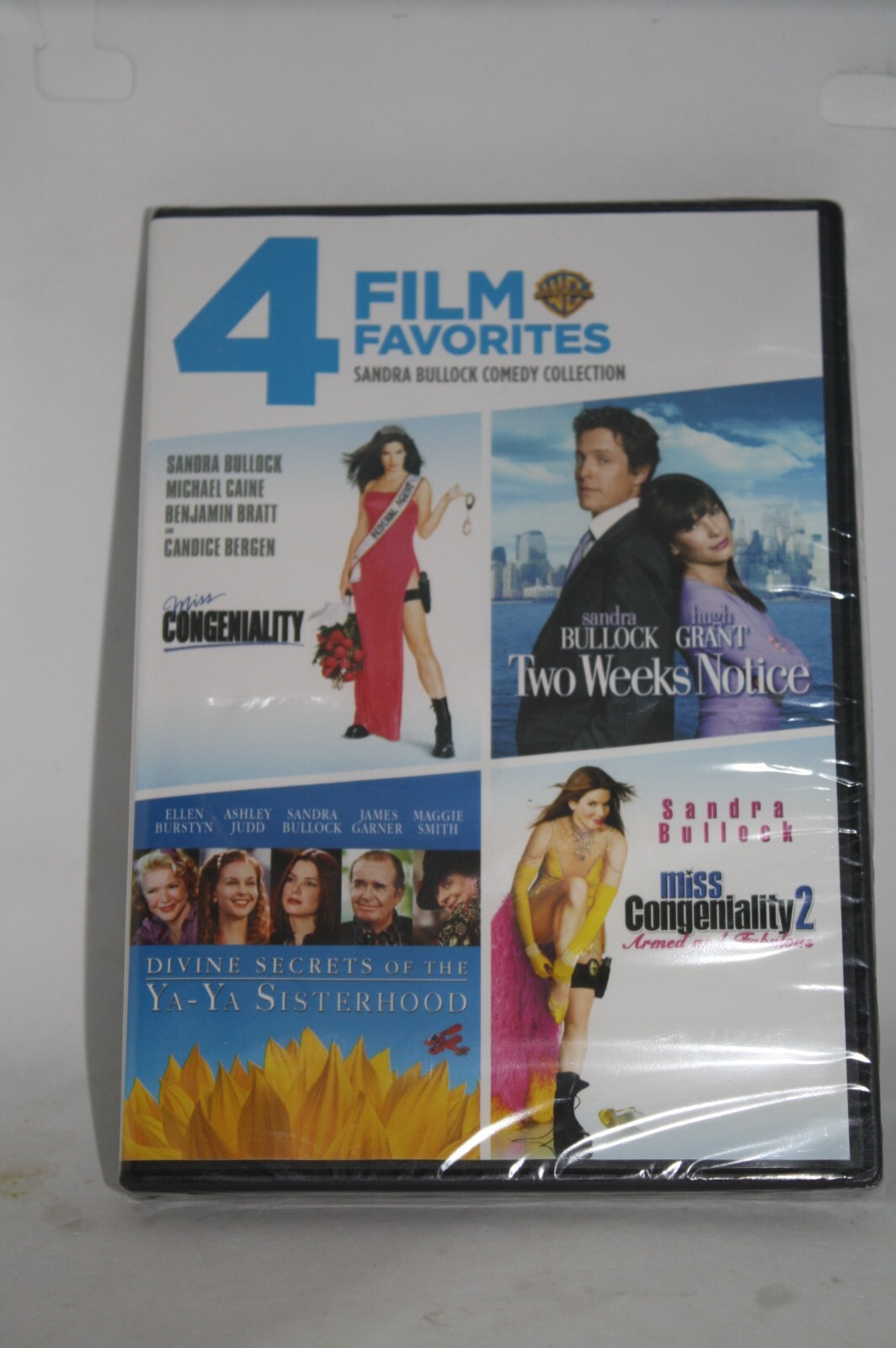 4-Film Favorites: Sandra Bullock ( DVD ) Brand New !