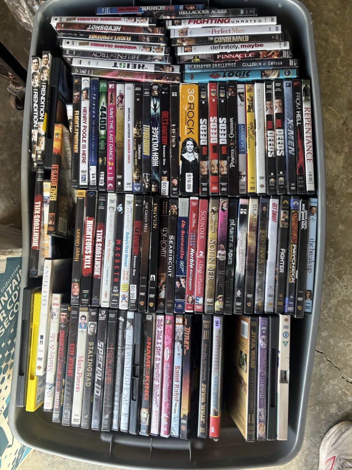DVD Lot Of 100 Wholesale Random Mix No Duplicates