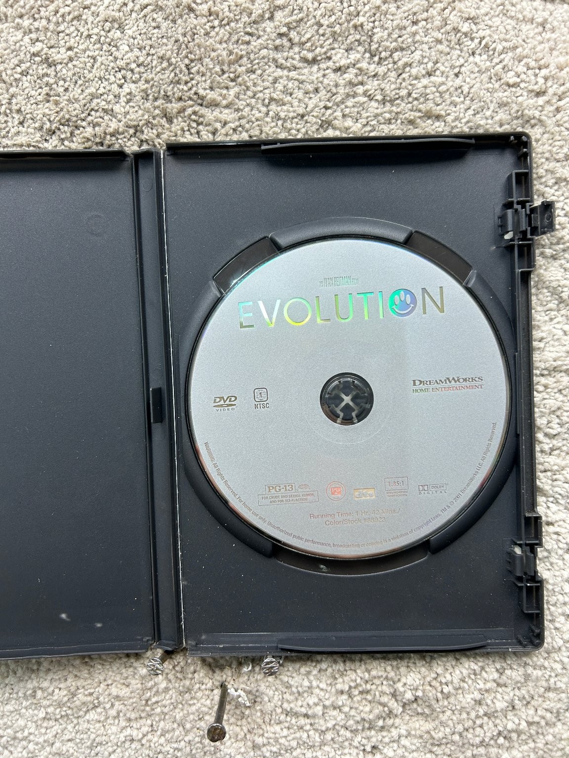 Evolution DVD 2001 Widescreen David Duchovny Ivan Reitman Special Features