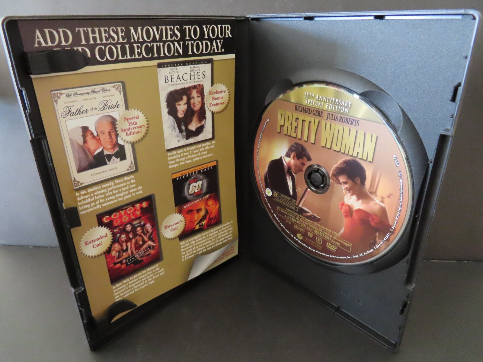PRETTY WOMAN 15th Anniv Spec Edition-Richard Gere hires hooker Julia Roberts-DVD