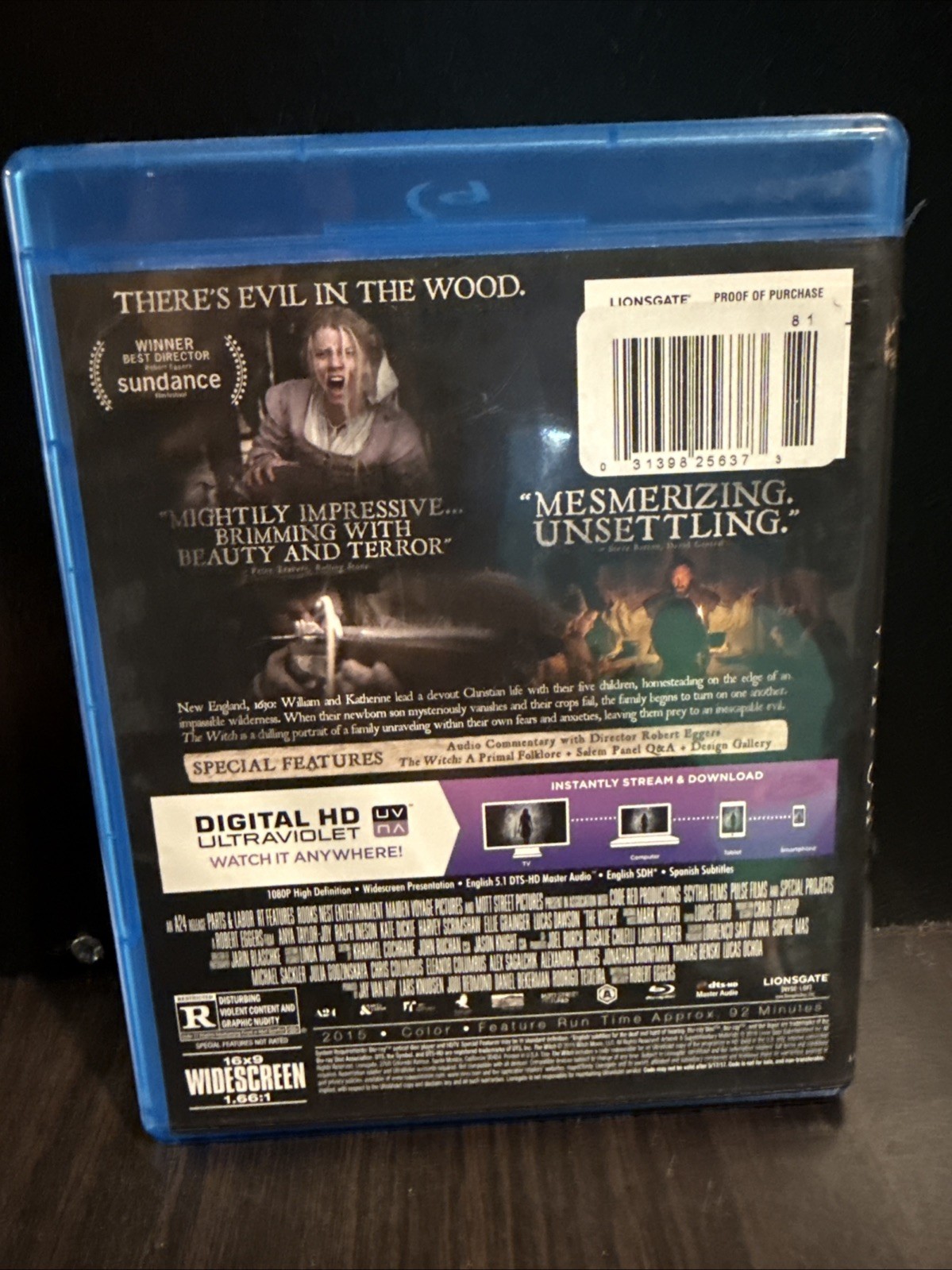 The Witch (Blu-ray, 2016)