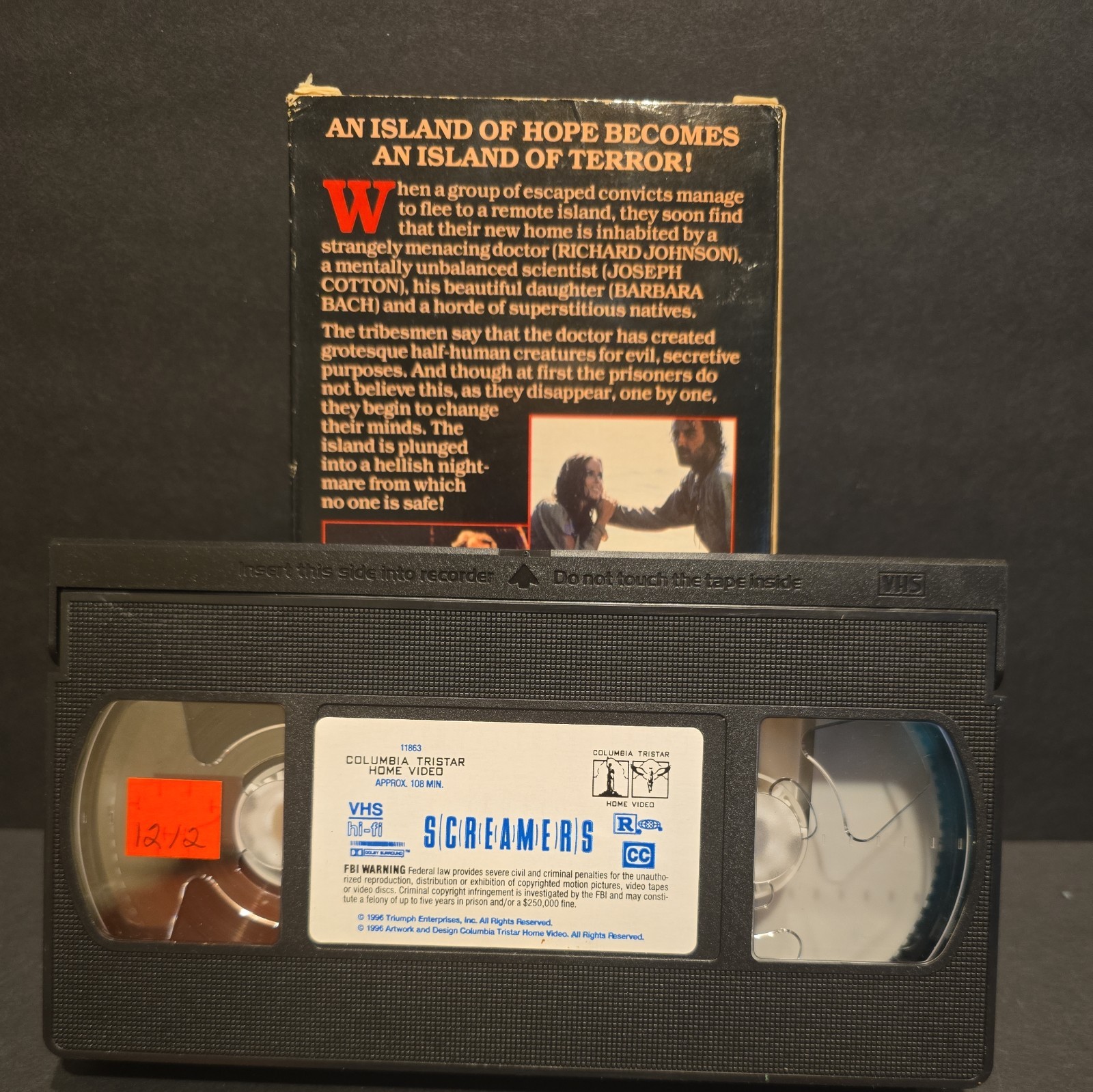 Screamers VHS Horror Movie Old Reel Entertainment Rental Video Tape Read #63