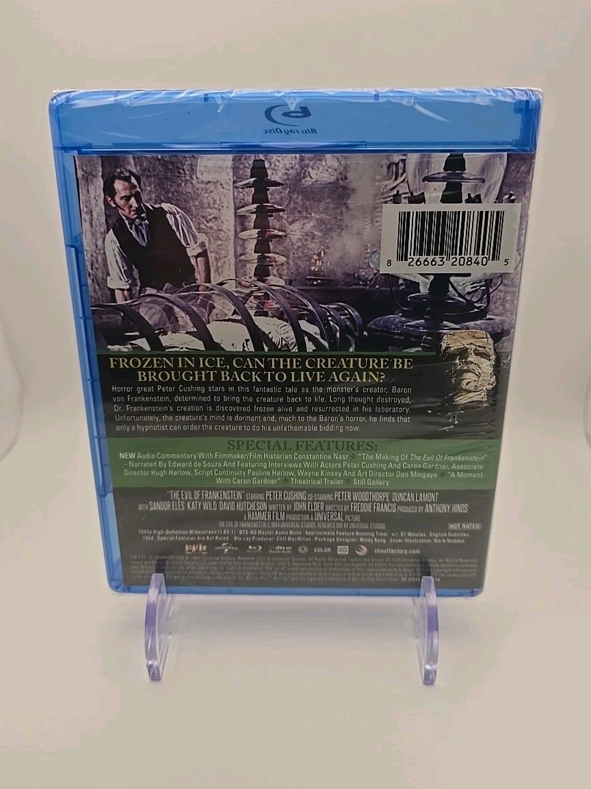 The Evil of Frankenstein (1964) Scream Factory Blu-ray ~ Hammer Horror ~ NEW!