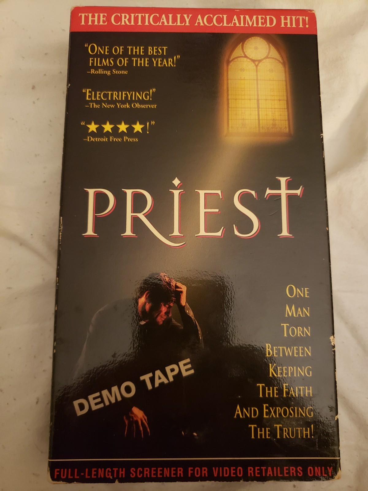 Priest Vhs Linus Roache Tom Wilkinson Screener Promo Tape Tested Good