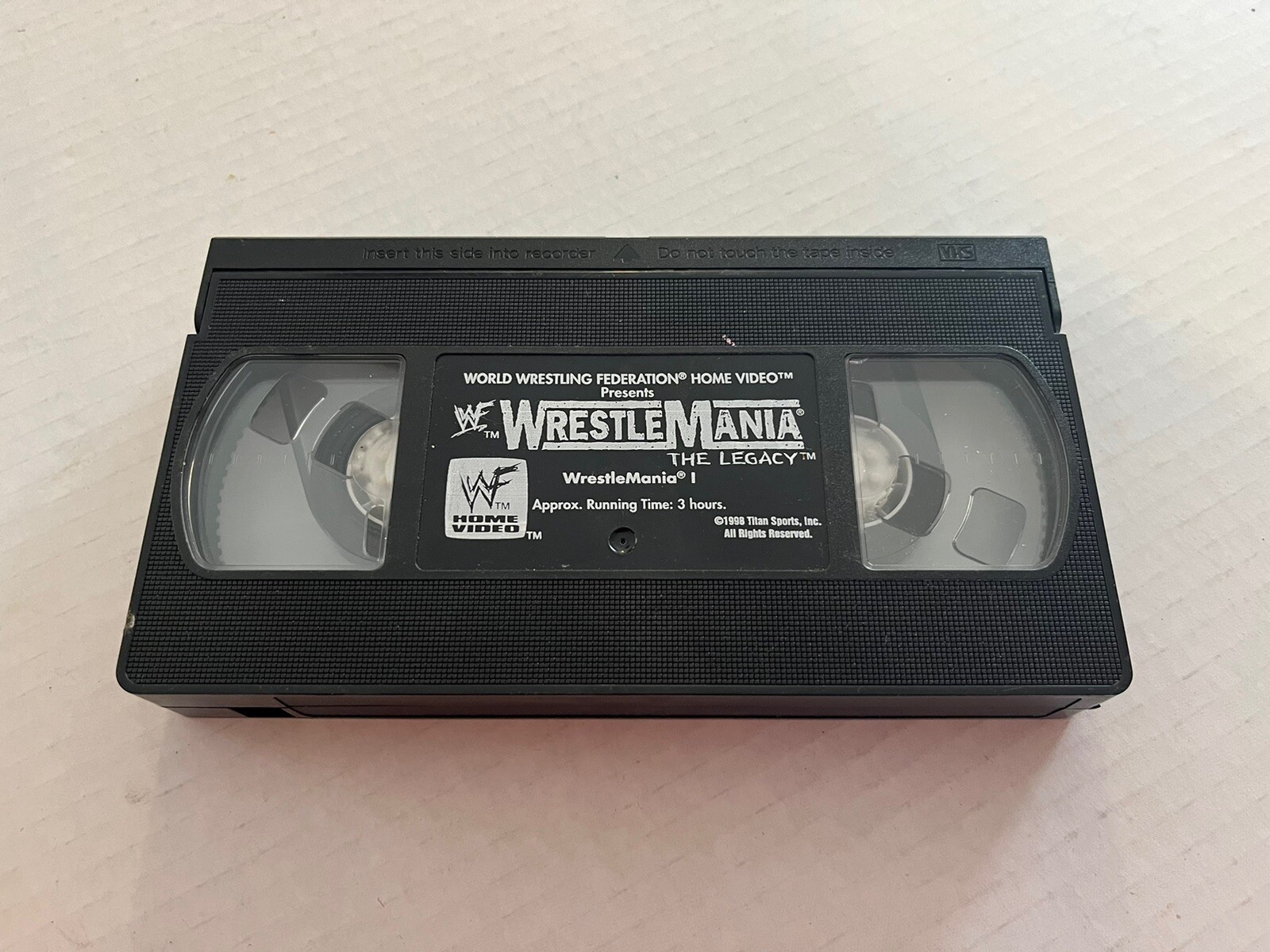 WWF WRESTLEMANIA I 1 FIRST NON-RENTAL wrestling COLISEUM VIDEO MR T Awesome! VHS