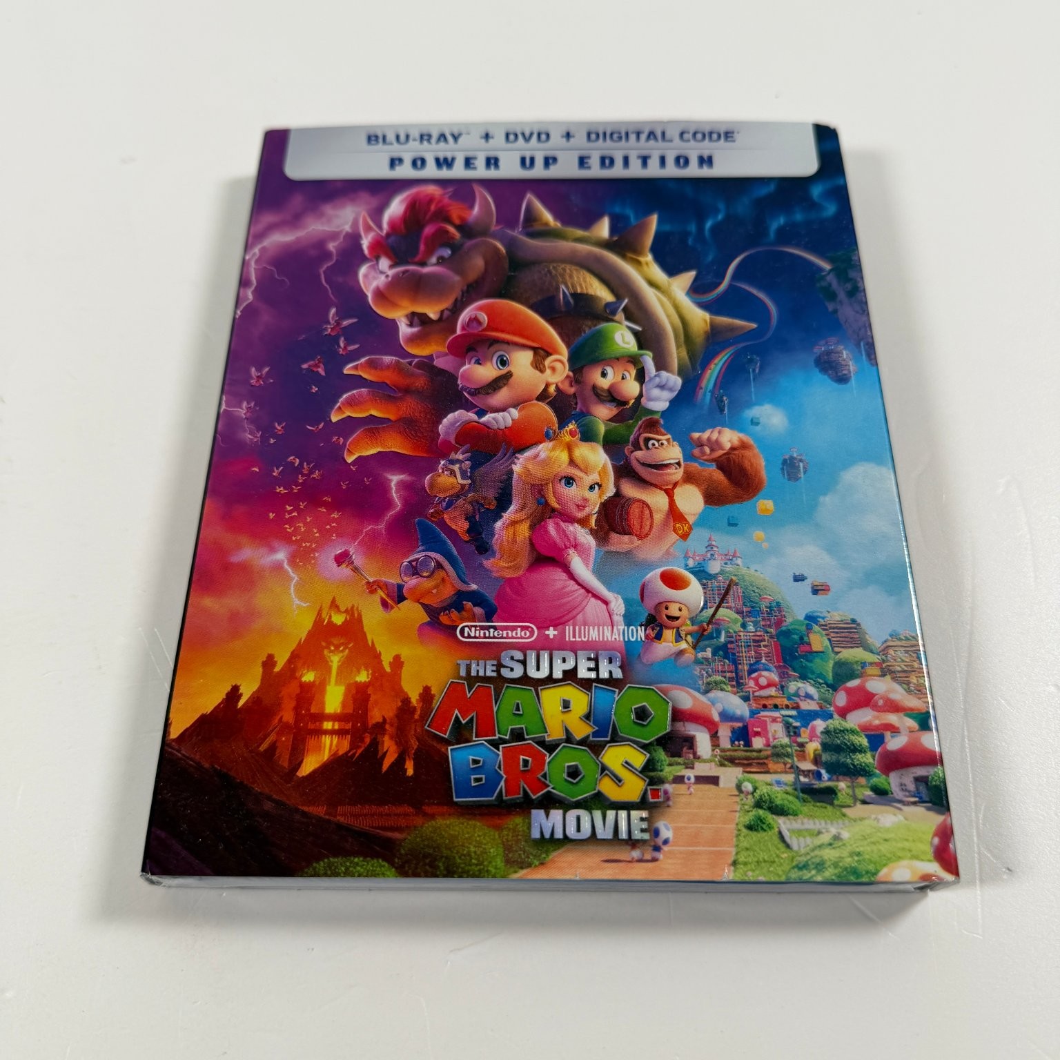 Super Mario Bros. Movie Blu-Ray DVD 2023 Power Up Edition Digital Code