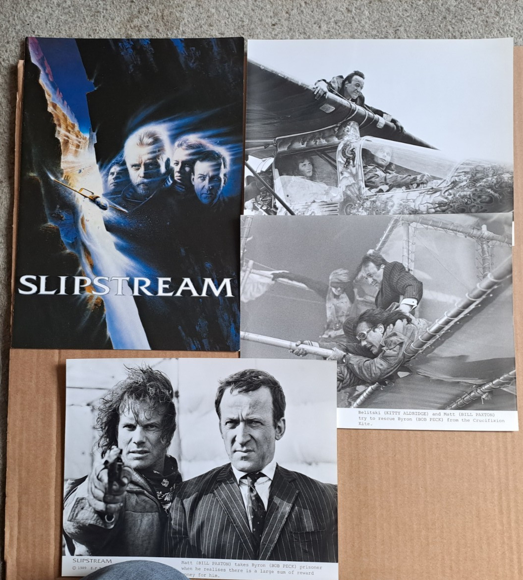 Lot of Mark Hamill SLIPSTREAM stills and brochure, plus other photo’s