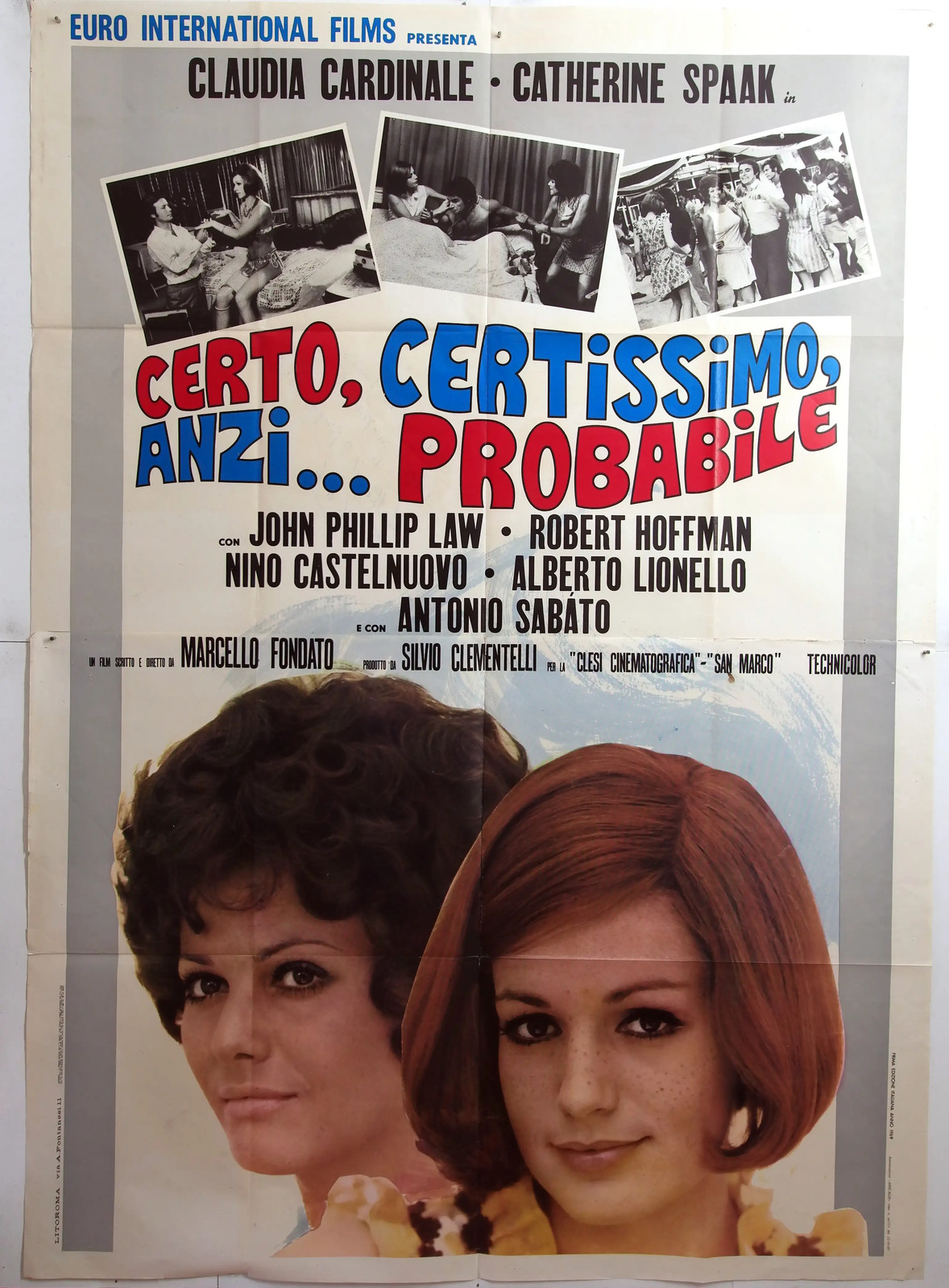 cm.140×200-CERTO CERTISSIMO ANZI PROBABILE-CARDINALE-SPAAK-COMMEDIA-N48-32