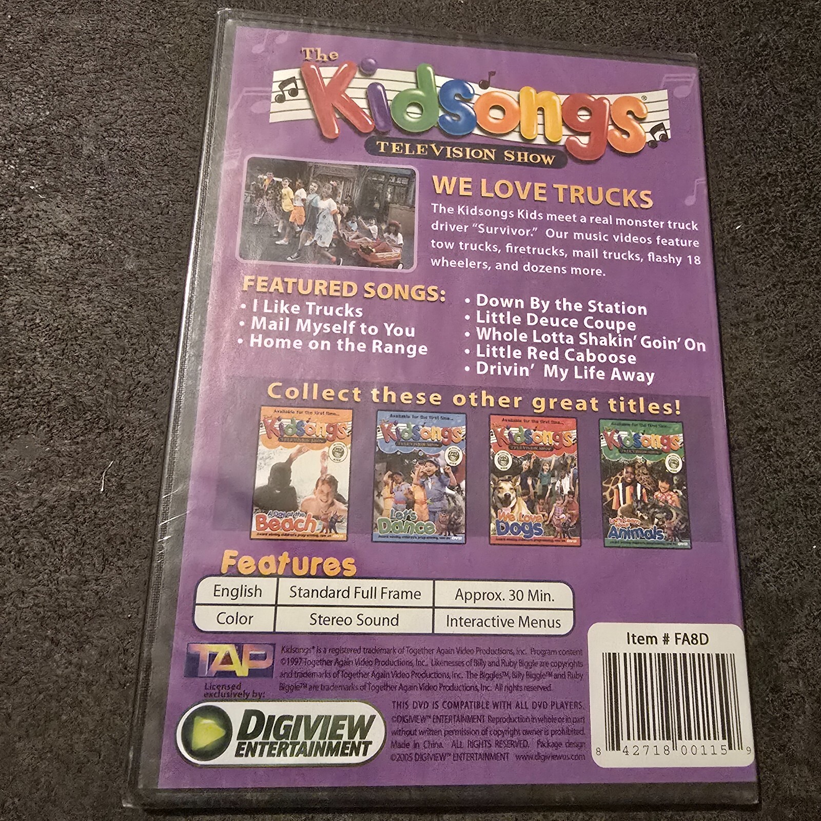 Kidsongs Television Show: We Love Trucks – 1997 DVD – PBS Kids – New Sealed