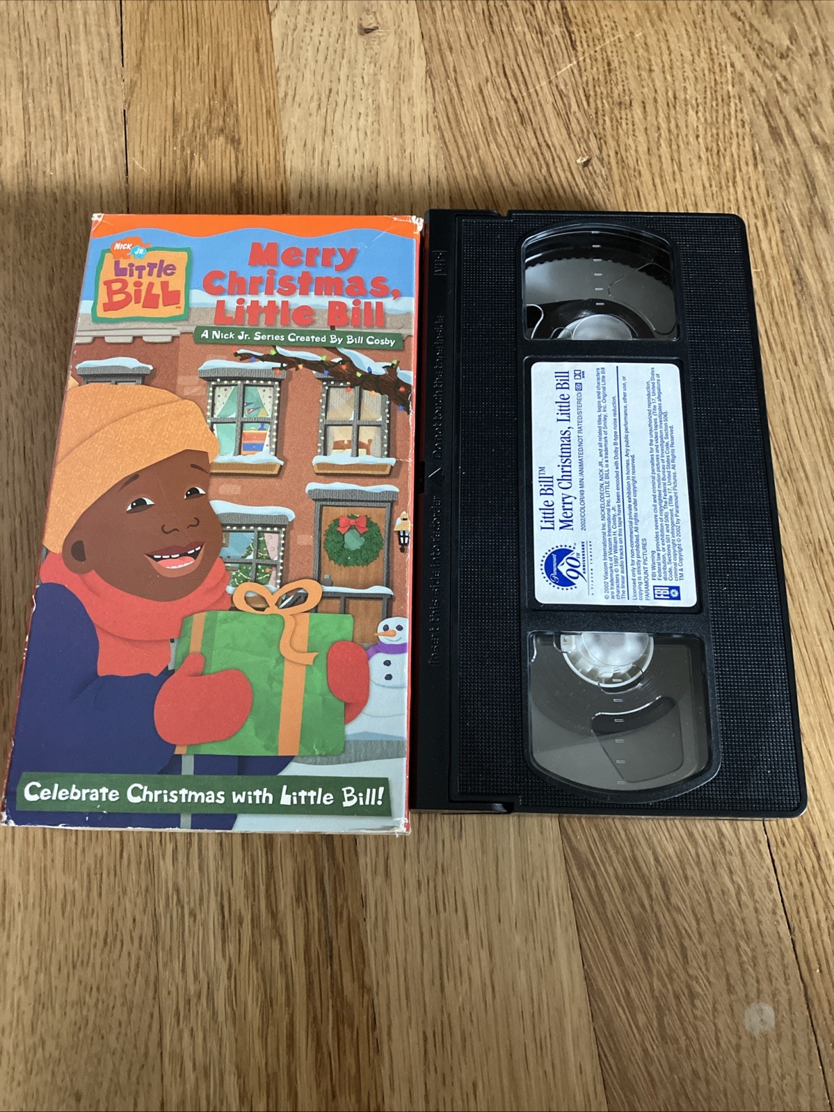 RARE Nick Jr. Little Bill – Merry Christmas, Cosby (VHS 2002) Nickelodeon