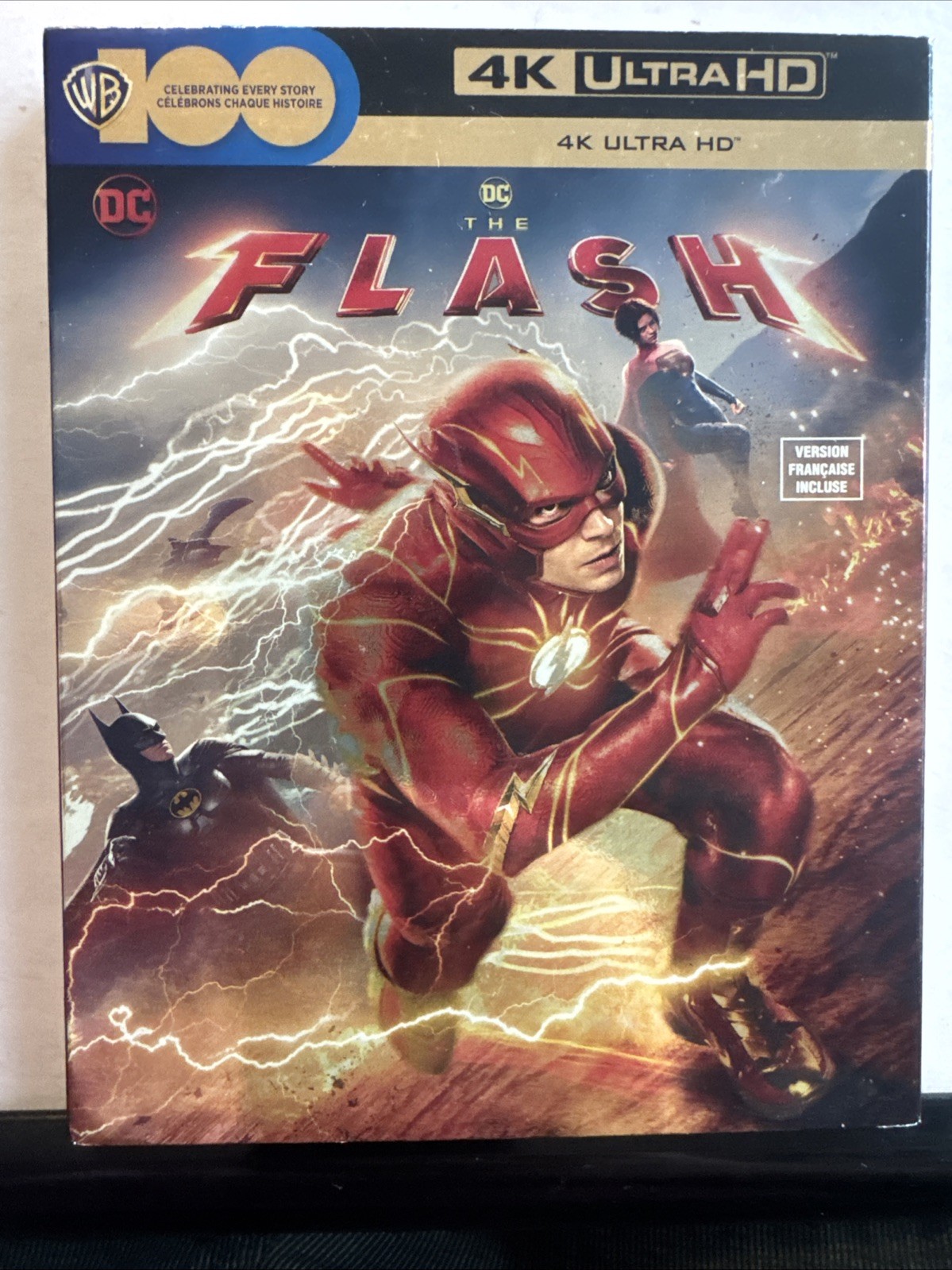 The Flash (4K UHD) With Slipcover Ezra Miller DC Rare OOP Michael Keaton