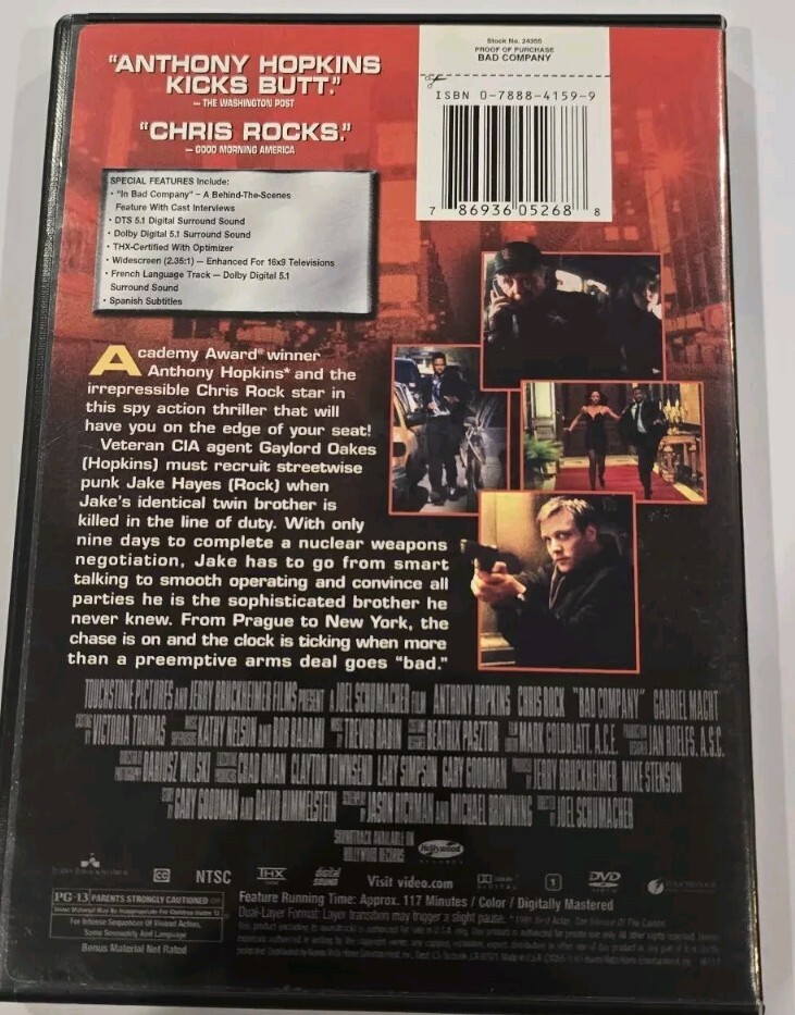 Bad Company (DVD, 2002)