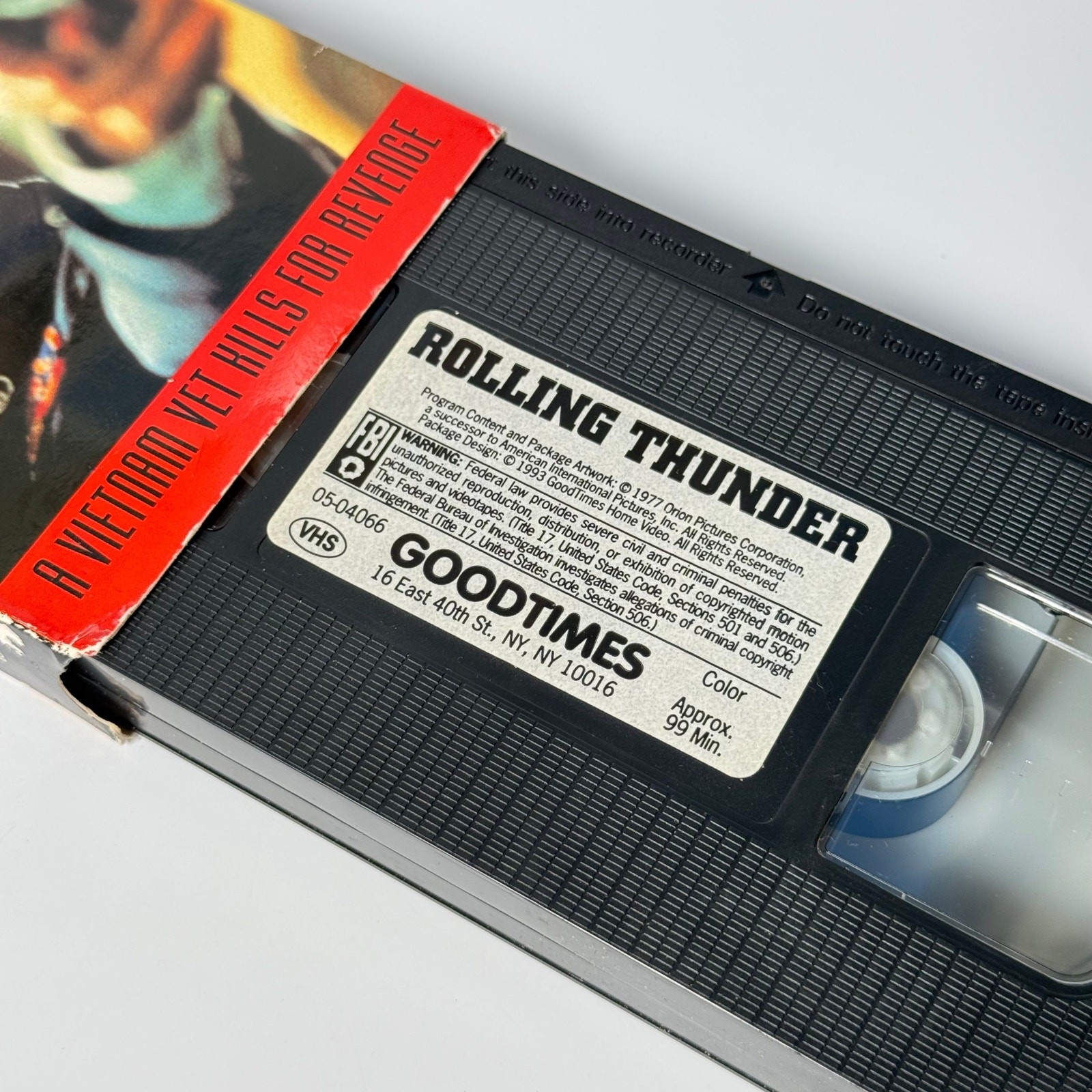 Rolling Thunder VHS 1993 GoodTimes William Devane Tommy Lee Jones HTF