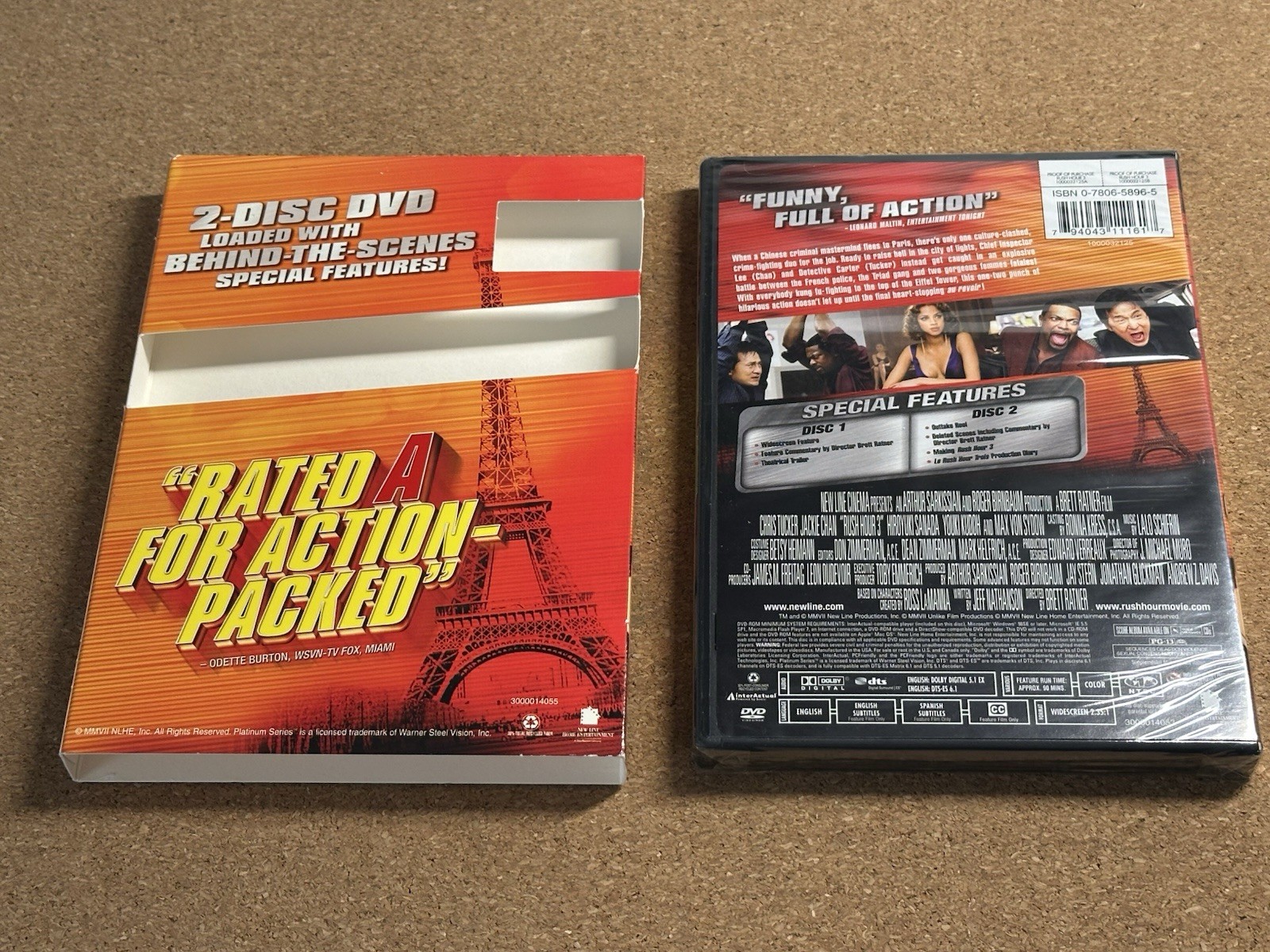 NEW & SEALED Rush Hour 3 DVD 2007 2-Disc Set Special Edition w / Slipcover