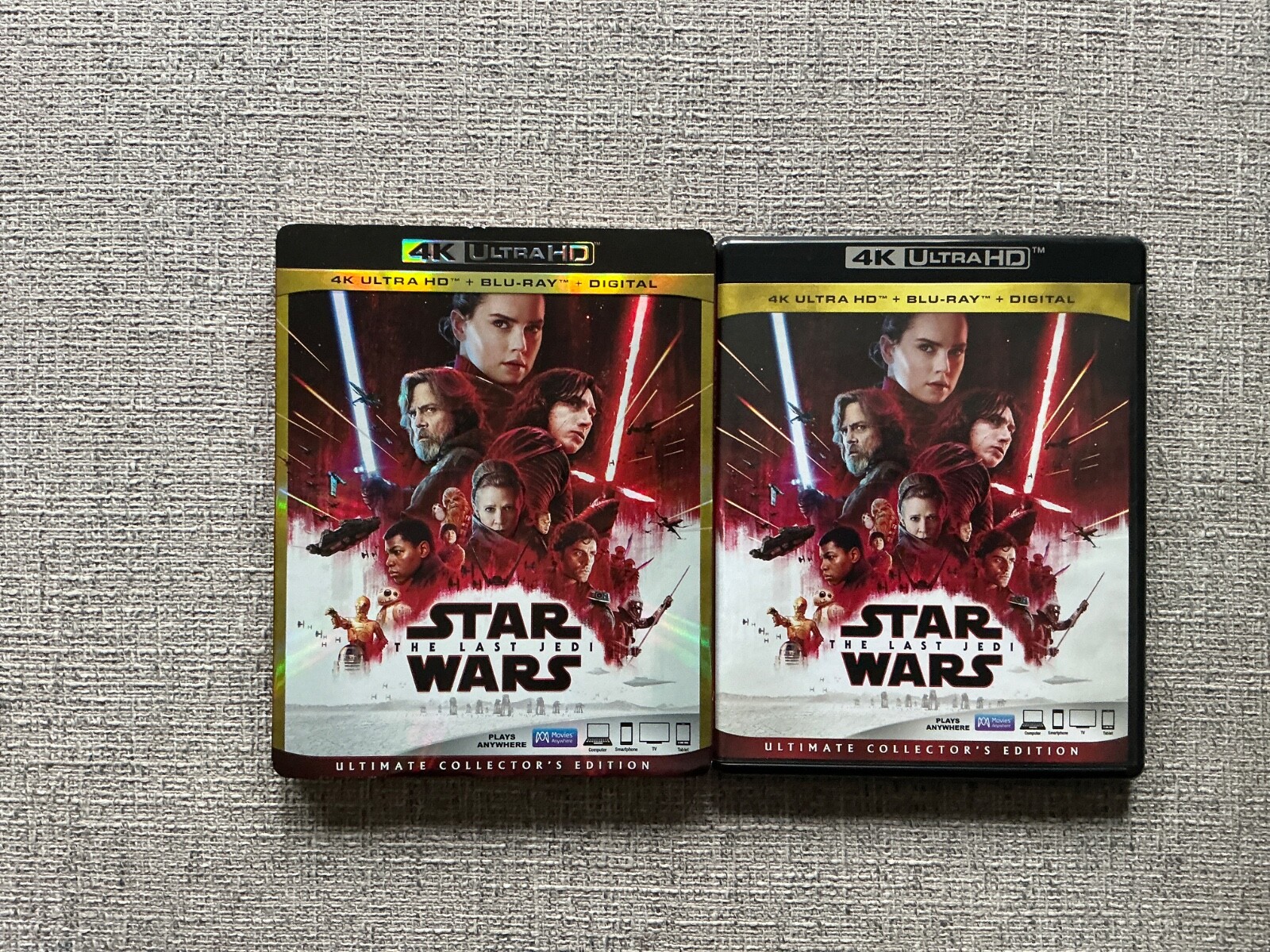 STAR WARS THE LAST JEDI (4K+Blu-ray-No Digital) Slipcover