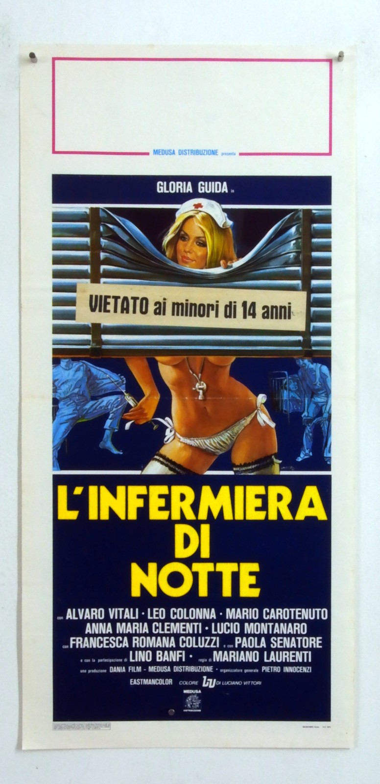 cm.33×70-L’INFERMIERA DI NOTTE-GLORIA GUIDA-BANFI-LAURENTI-COMMEDIA SEXY-N73-25