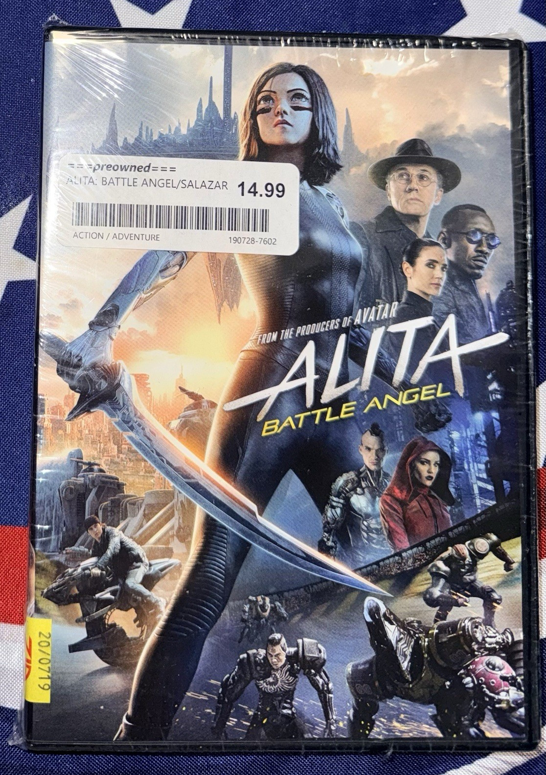 20th Century Fox Alita: Battle Angel DVD 2019 PG-13 Widescreen 122min, Sealed