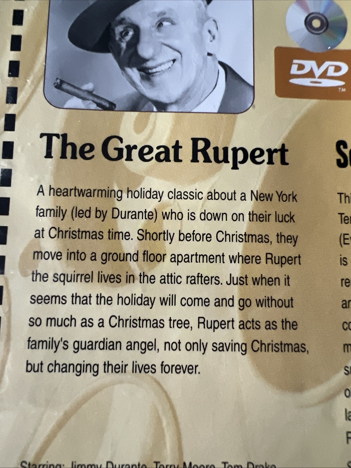 2 Movies On DVD JDurante/The Great Rupert & James Cagney/Something to Sing About