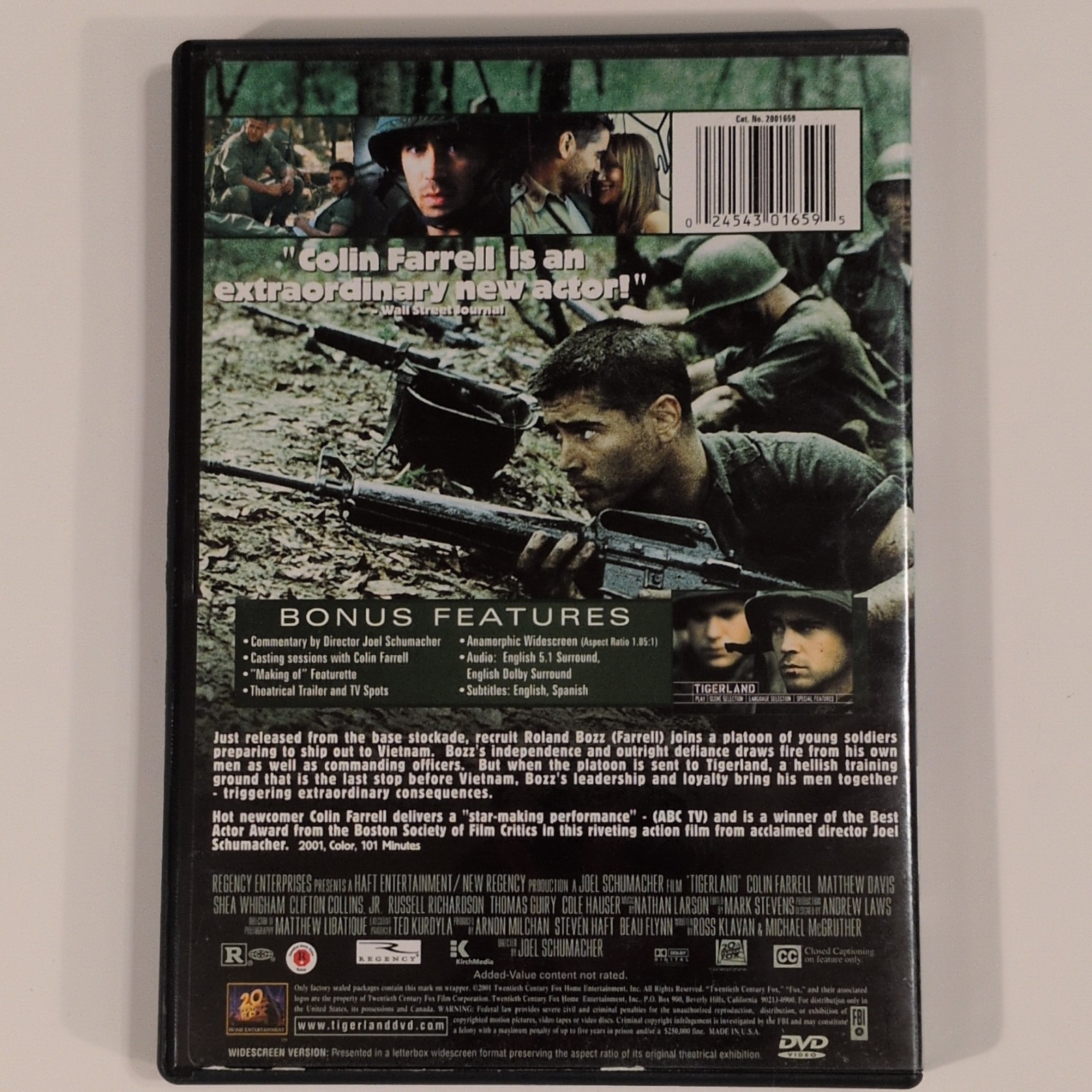 20th Century Fox Tigerland DVD Widescreen Edition Drama War Colin Farrell