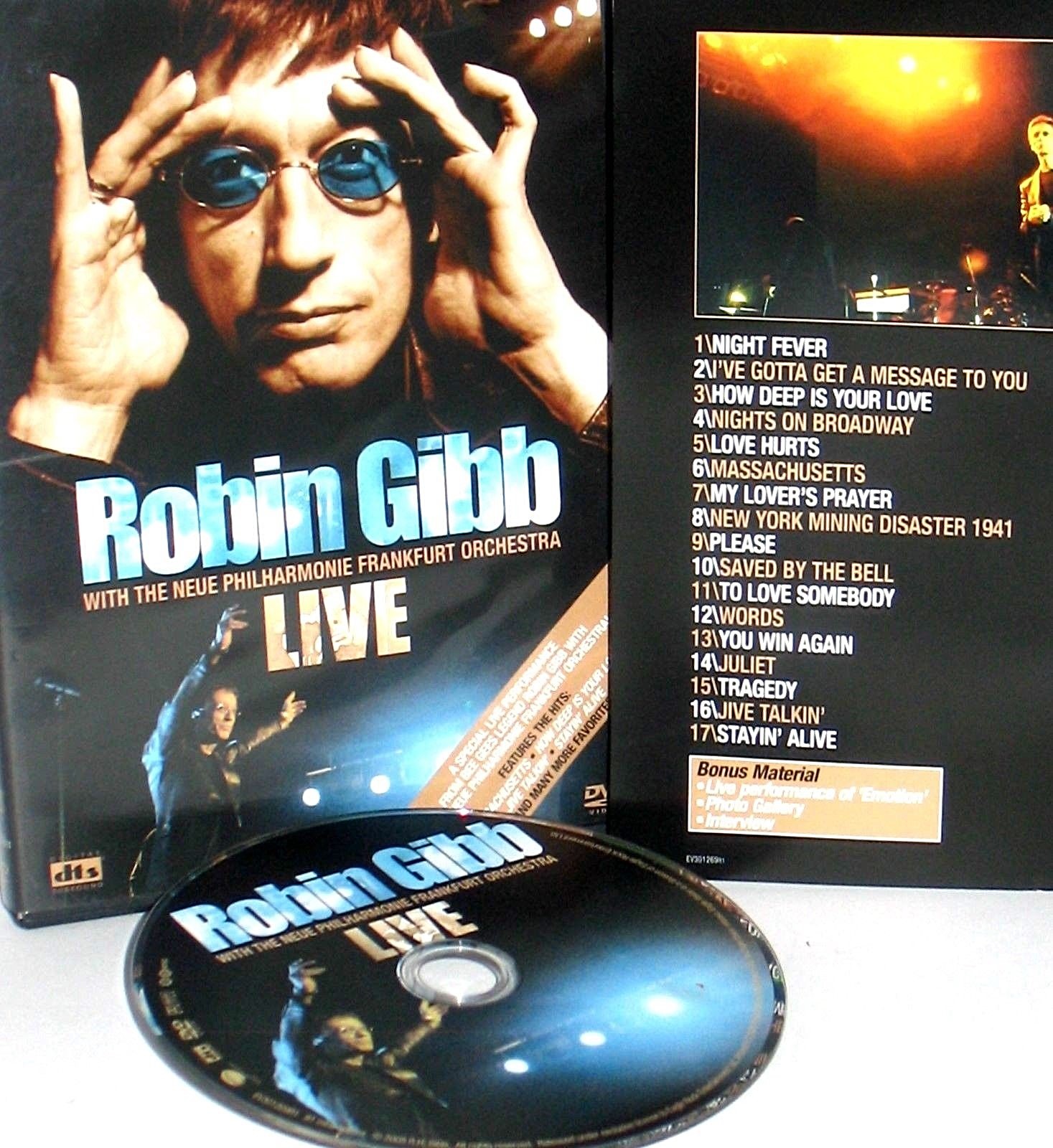 Robin Gibb – Live DVD,NEW! FRANKFURT CONCERT, BEE GEES, XBOX ,PS2,17 Tracks
