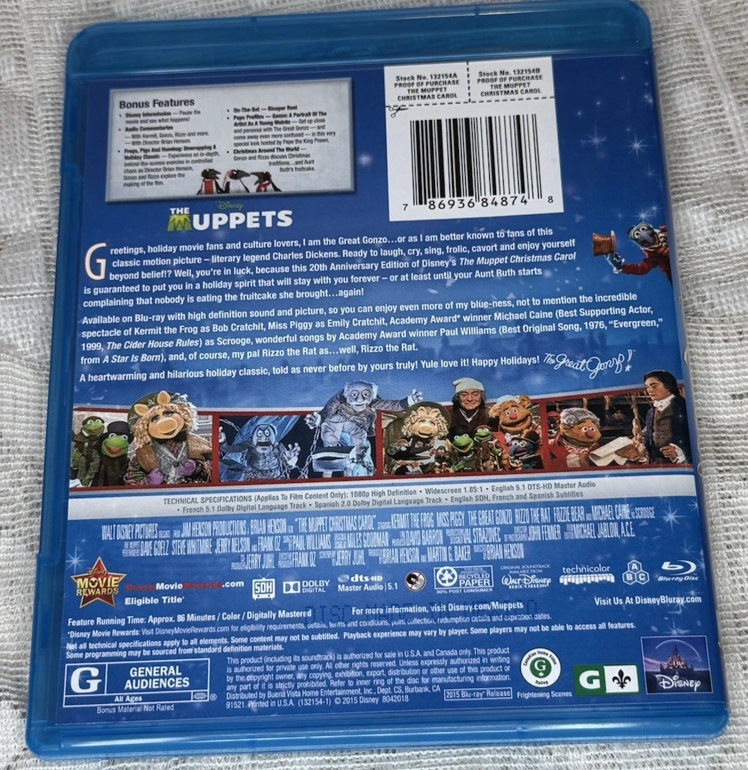 The Muppet Christmas Carol [20th Anniversary Edition] [Blu-ray] by Brian Henson