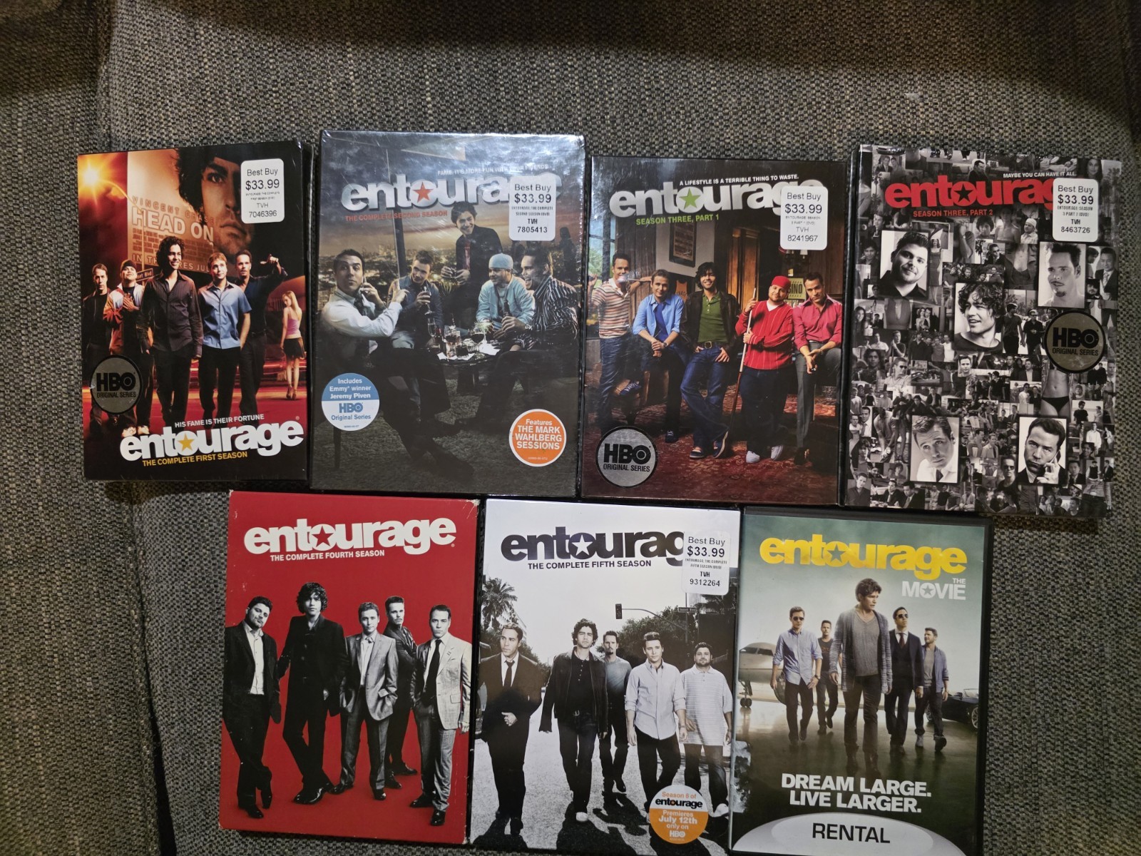 #12 NEW IN PLASTIC Entourage: The Complete Series Seasons 1-5, Movie