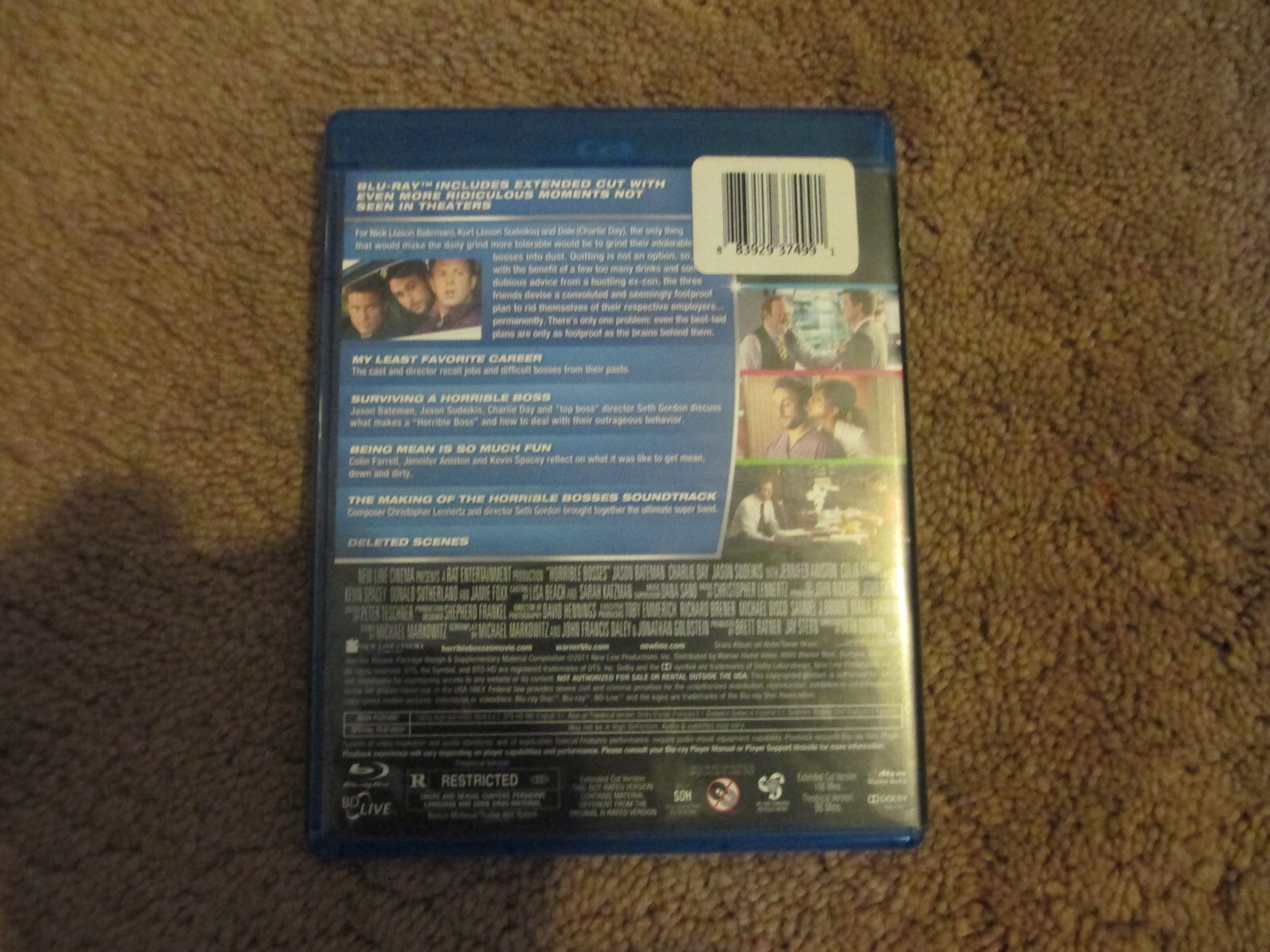 Horrible Bosses Totally Inappropriate Edition Blu Ray