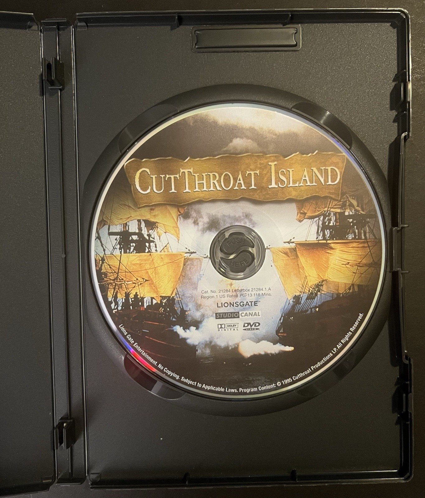 Renny Harlin’s ‘CutThroat Island’ (1995 ~ Original 2007 DVD w/ Slipcover)