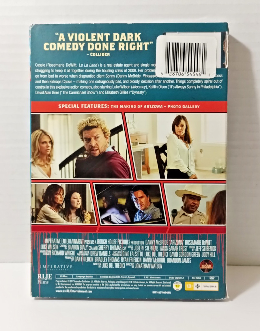 Arizona (DVD, 2018) – Brand New – Free Shipping (Danny McBride, Owen Wilson