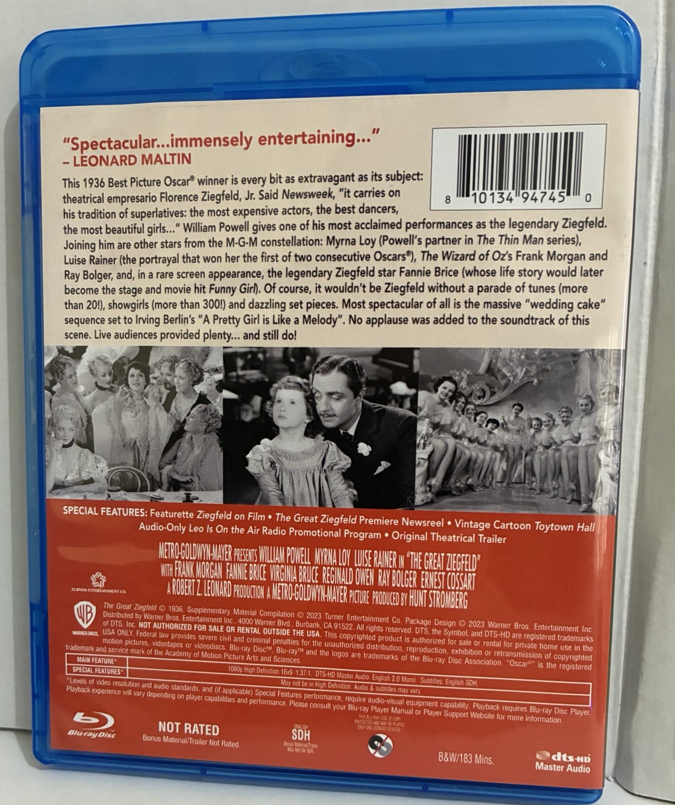 The Great Ziegfeld (1936) Blu-ray – Warner Archive Collection – Oscar Winner