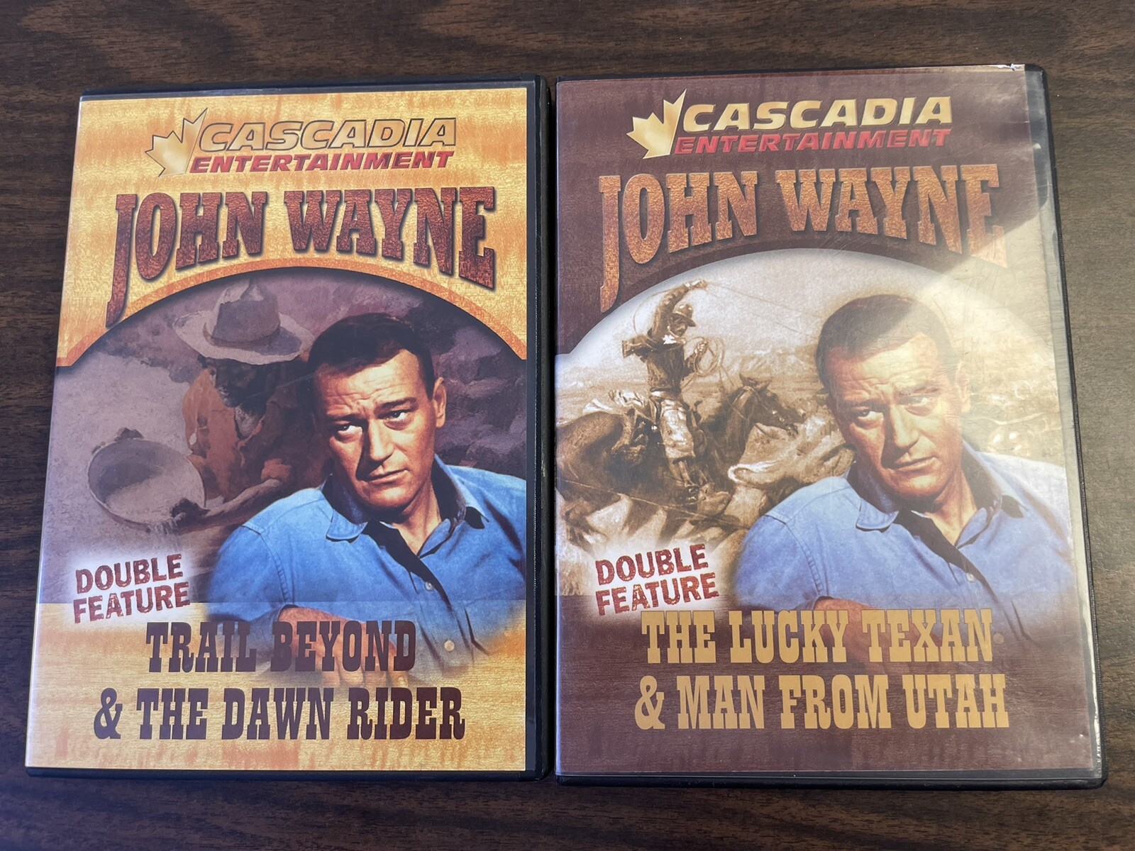 John Wayne Cascadia Entertainment Double Feature DVD x2