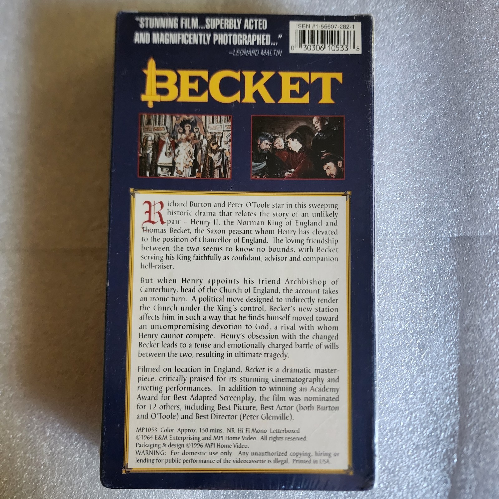 Becket (VHS) (New Sealed) Richard Burton FREE SHIPPING
