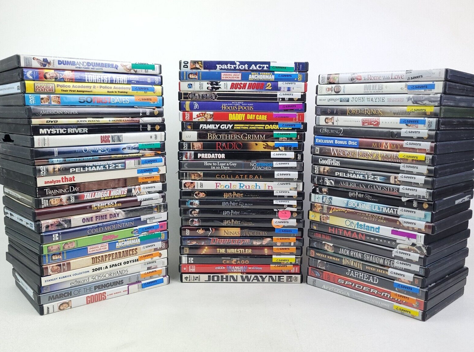 Lot of 60 DVDs – Wholesale / Bulk DVDs Lot – A-List DVD Movies – Assorted Genres
