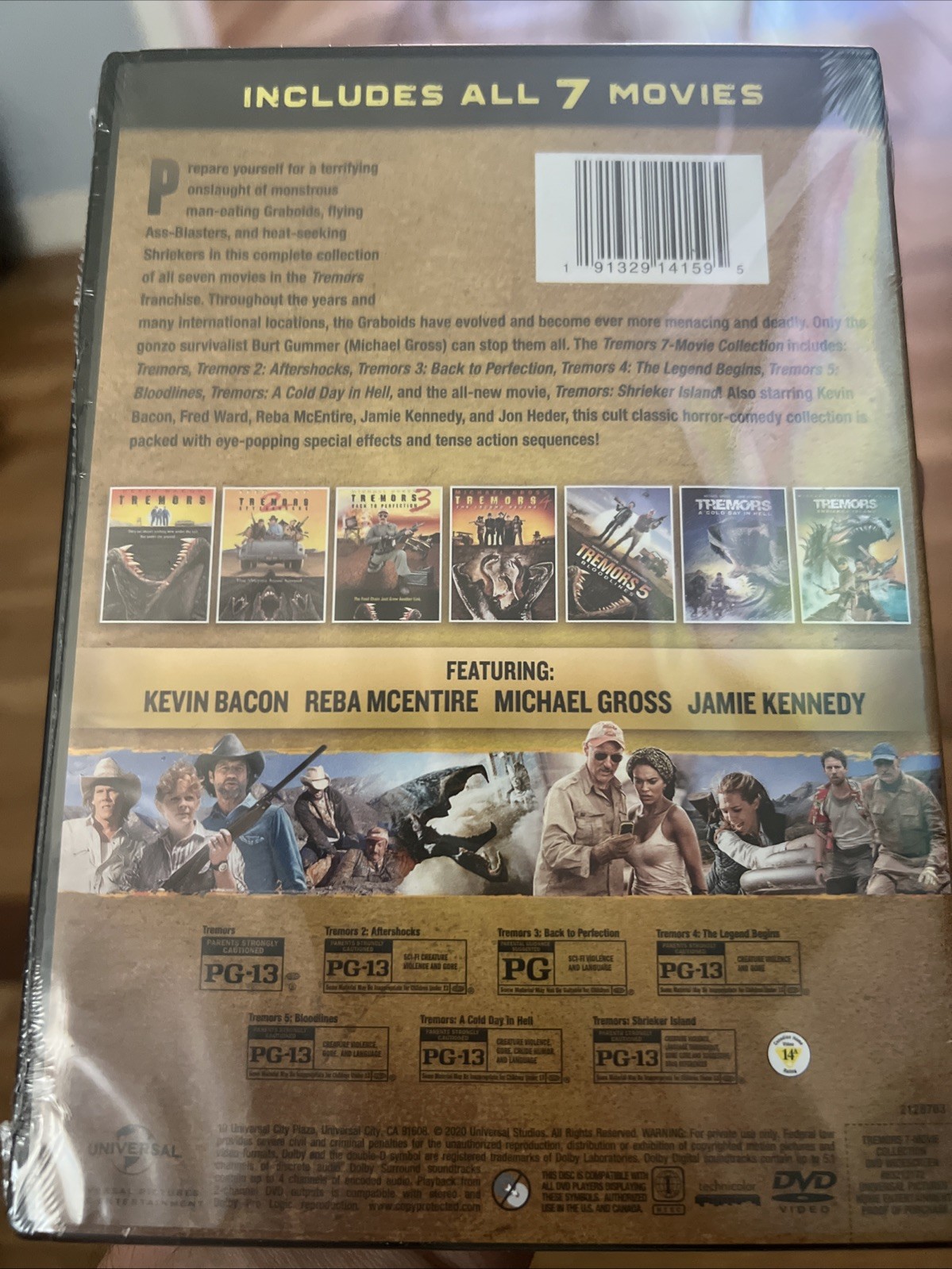 Tremors 7-Movie Collection DVD Kevin Bacon NEW
