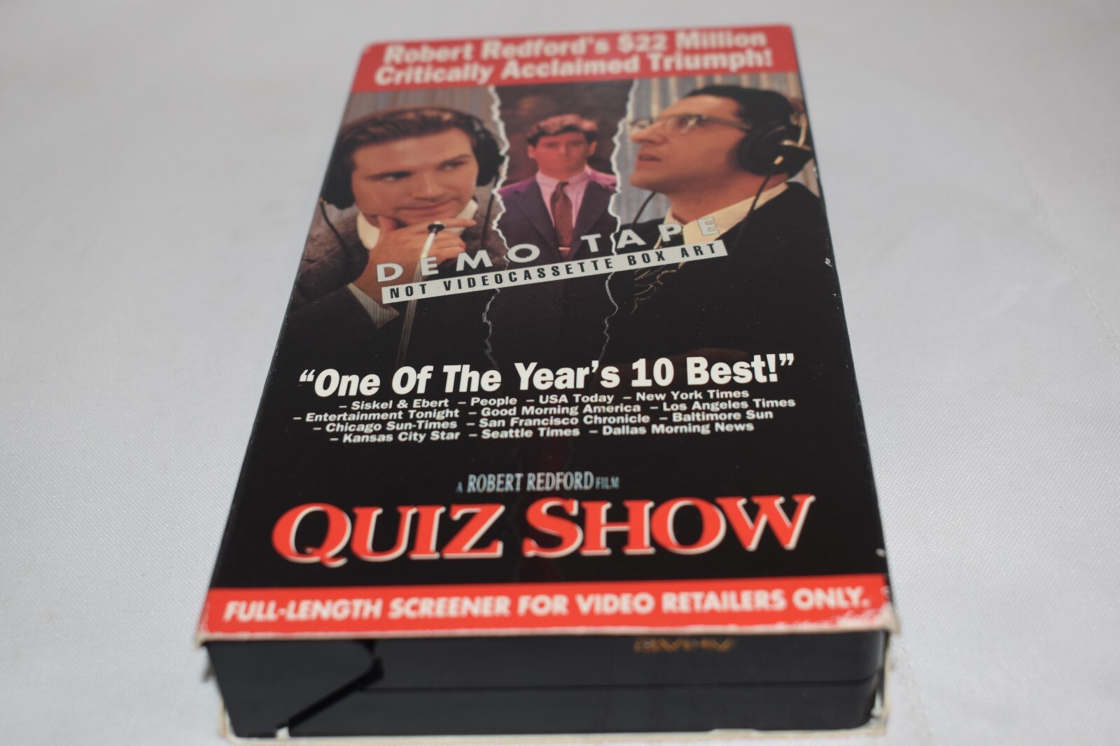 Quiz Show Full Length Screener PG13 143 Minutes Hollywood Pictures Company