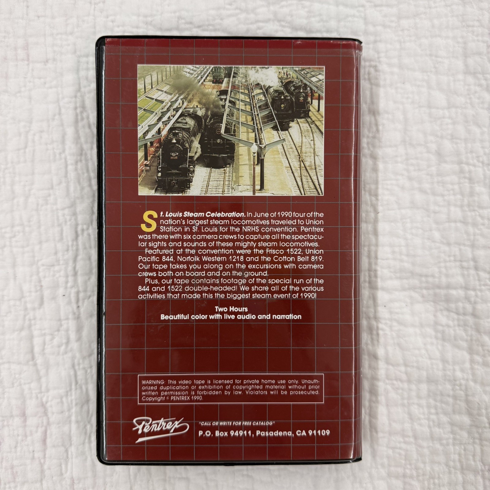 St. Louis Steam Celebration 1990 Pentrex Locomotive VHS Train Video