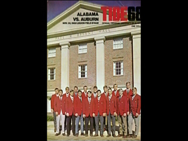 1968 College Football DVD Alabama vs Auburn BEAR BRYANT SHUG JORDAN Free Ship