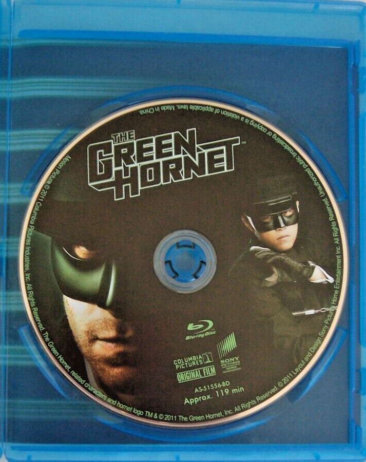 The Green Hornet (Blu-ray, 2011, All Region, LN) Seth Rogen, Jay Chou