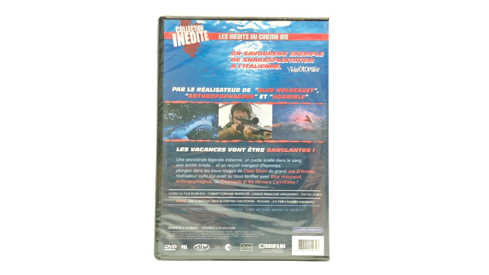 Deep Blood – Shark Horror Euro Sleaze – Joe D’Amato – DVD BRAND NEW SEALED